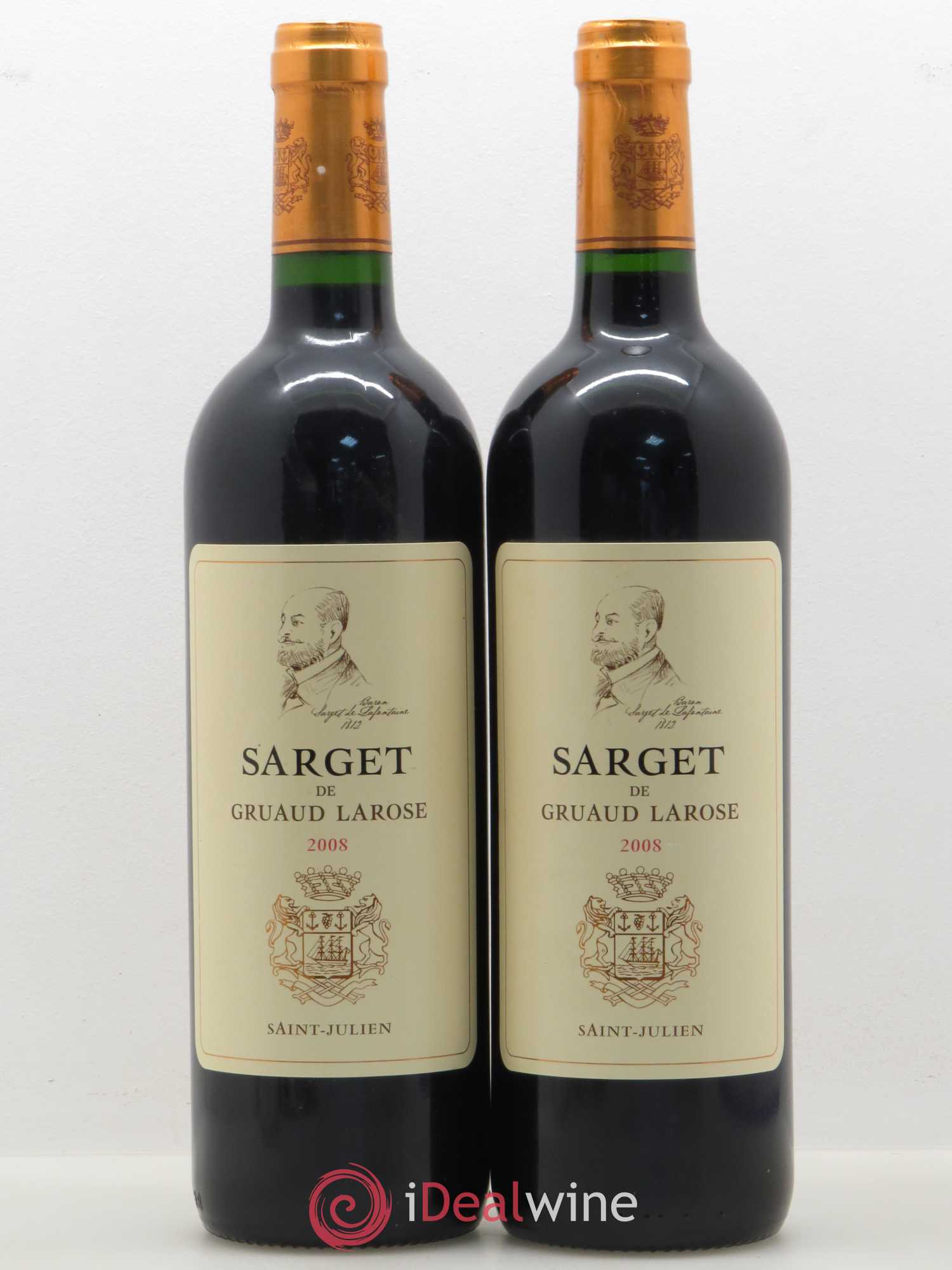 Sarget de Gruaud Larose Second Vin 2008 - Lot de 2 bouteilles - 0