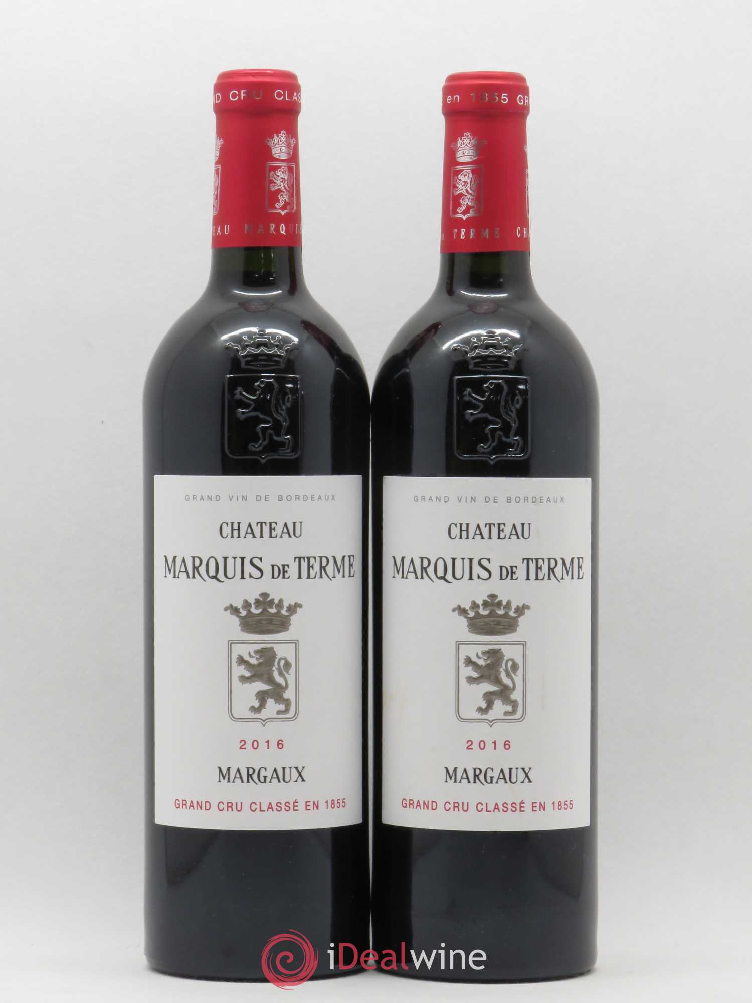 Château Marquis de Terme 4ème Grand Cru Classé 2016 - Lot de 2 bouteilles - 0