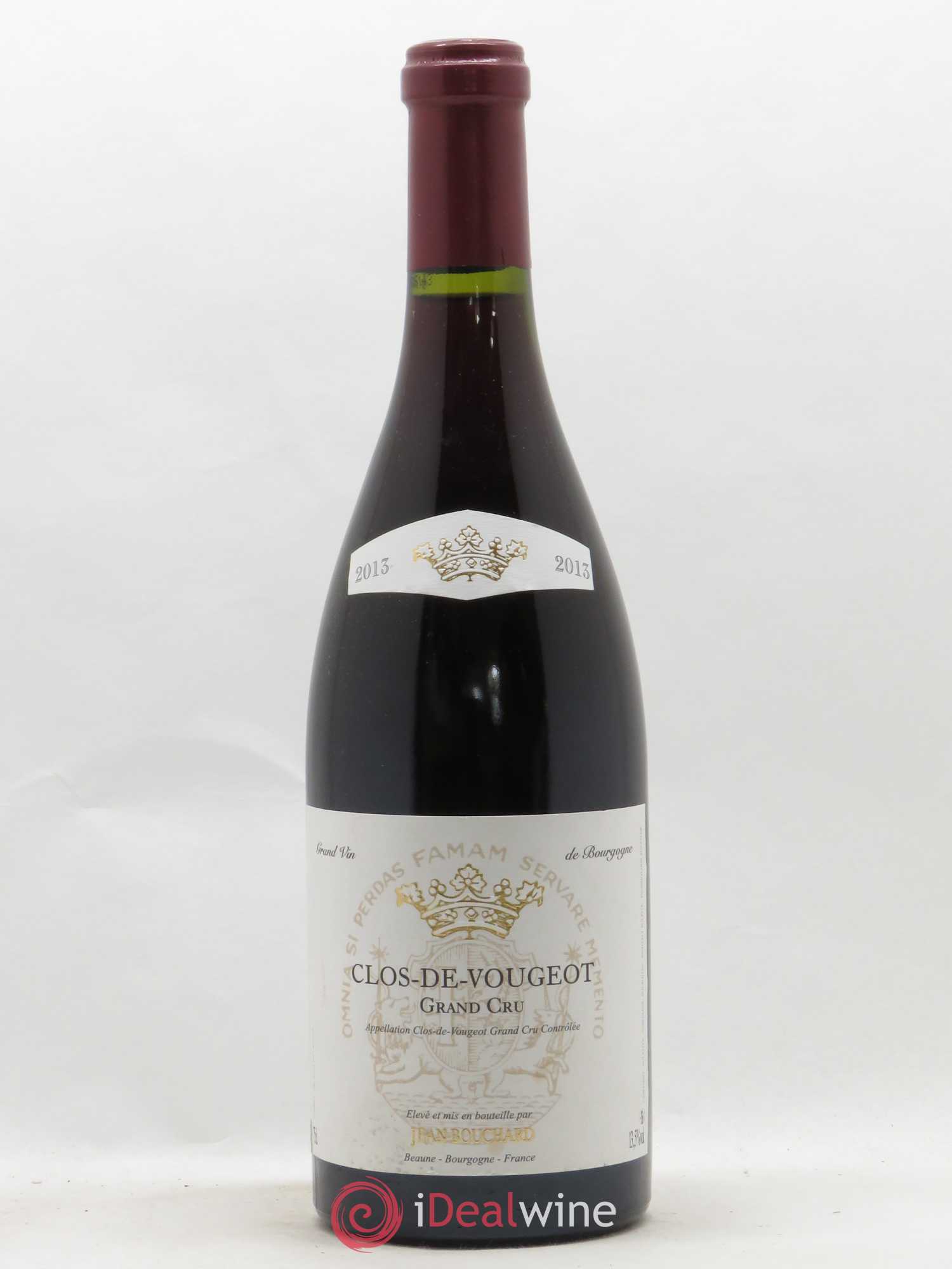 Clos de Vougeot Grand Cru Jean Bouchard 2013 - Lot de 1 bouteille - 0