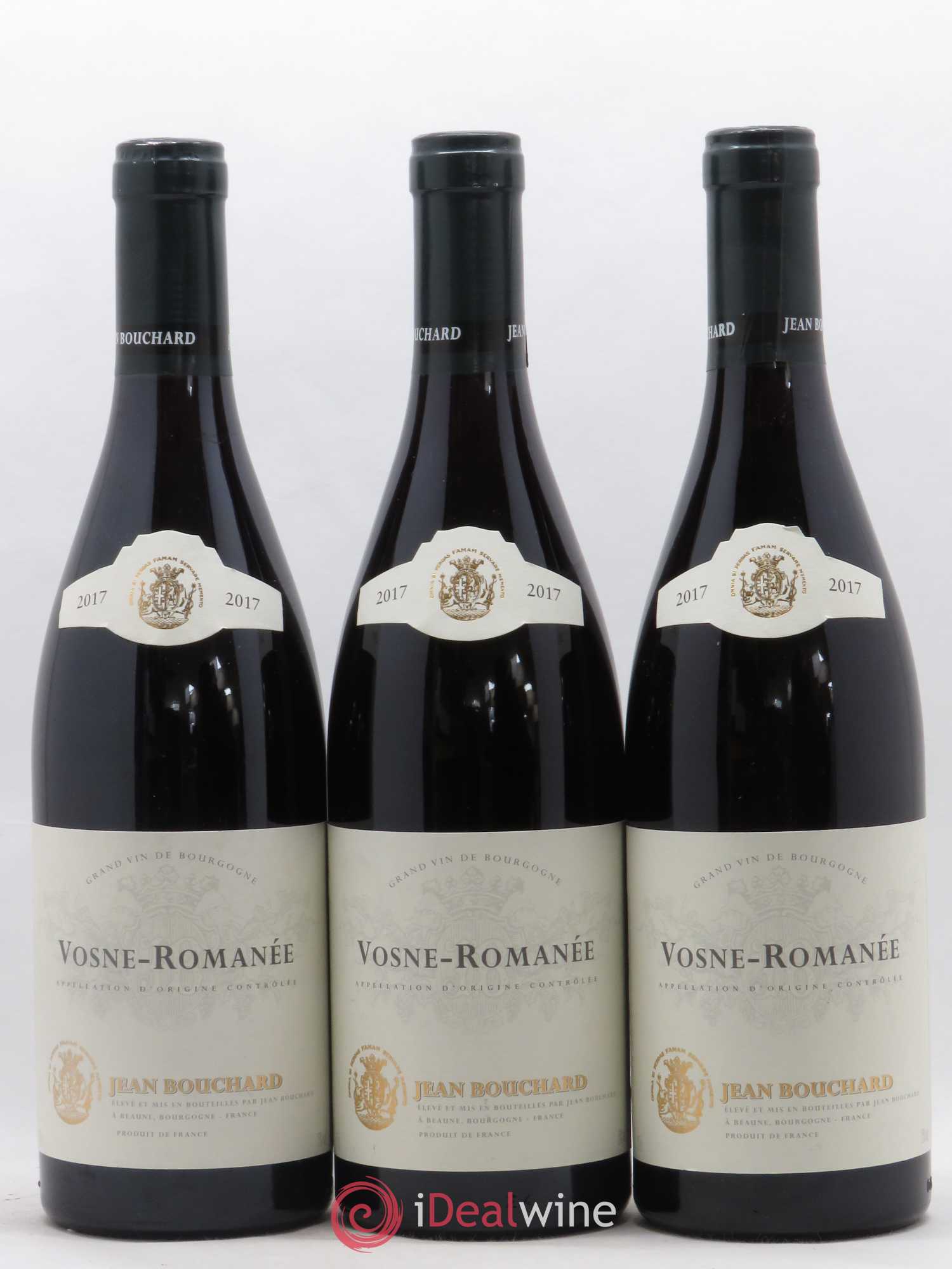 Vosne-Romanée Jean Bouchard 2017 - Lot de 3 bouteilles - 0