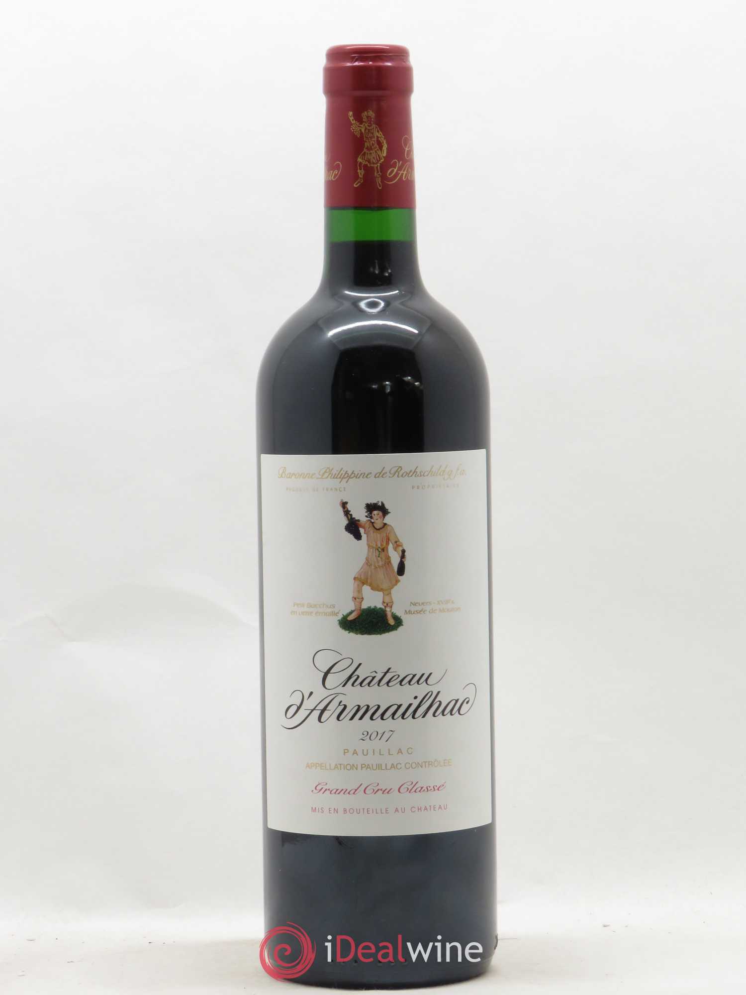 Château d' Armailhac - Mouton Baron(ne) Philippe 5ème Grand Cru Classé 2017 - Lot de 1 bouteille - 0