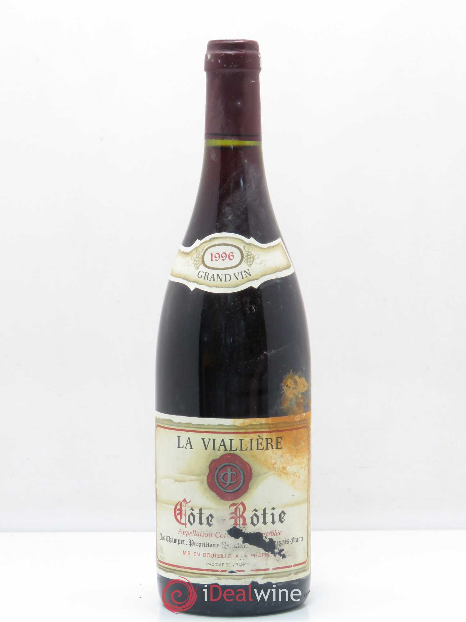 Côte-Rôtie La Viallière Joel Champet 1996 - Posten von 1 Flasche - 0