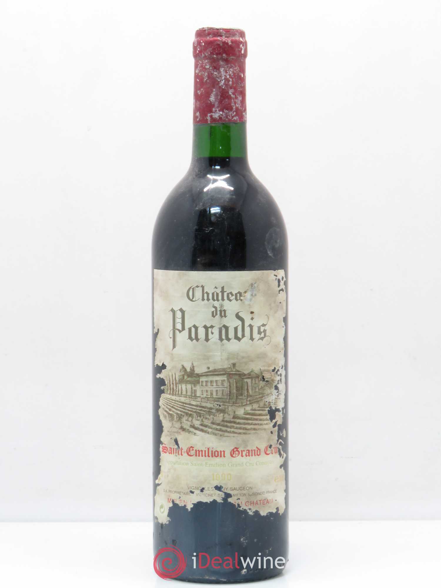 Saint-Émilion Château du Paradis 1990 - Lot de 1 bouteille - 0