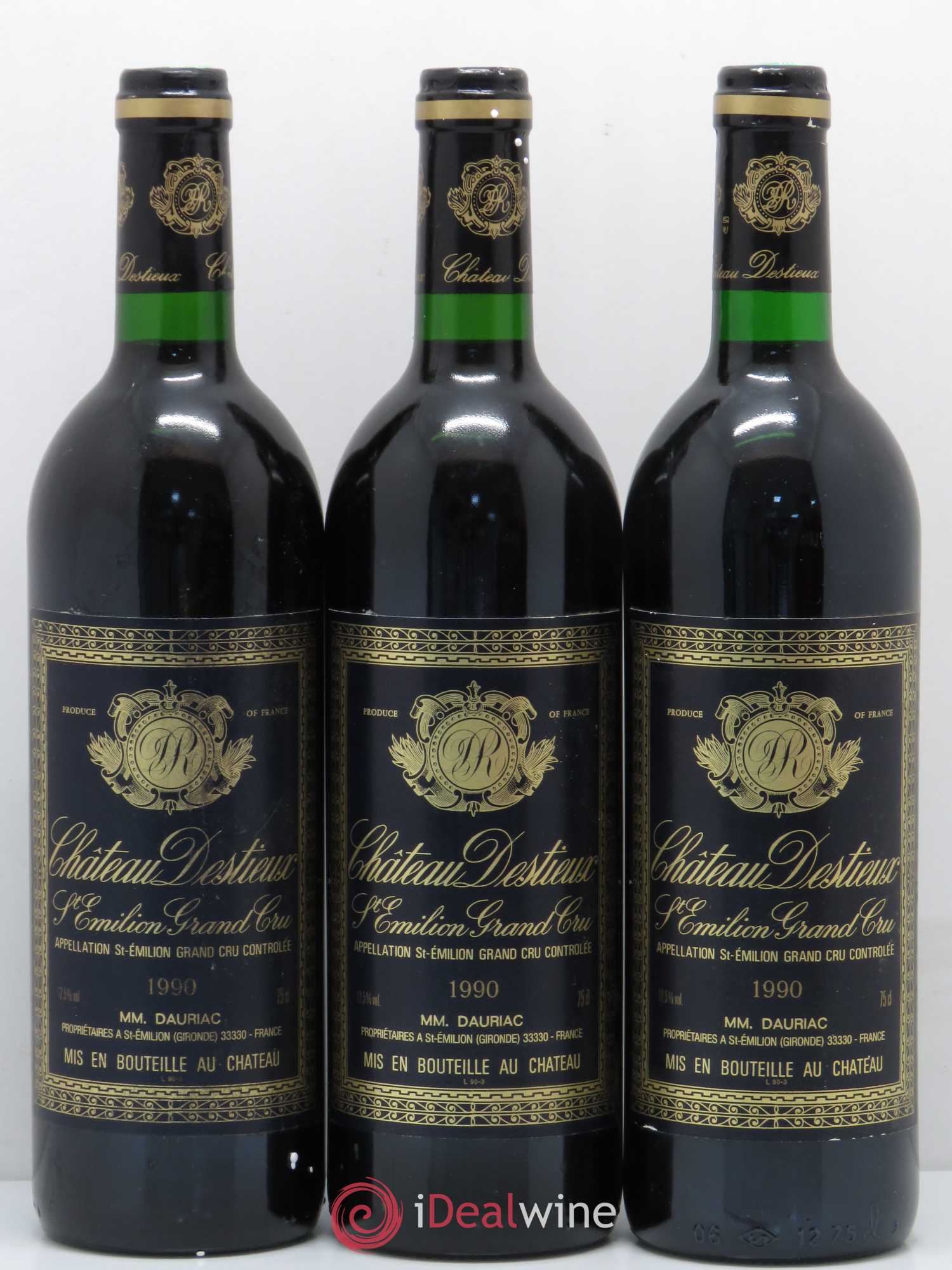 Château Destieux Grand Cru Classé 1990 - Lot de 6 bouteilles - 2
