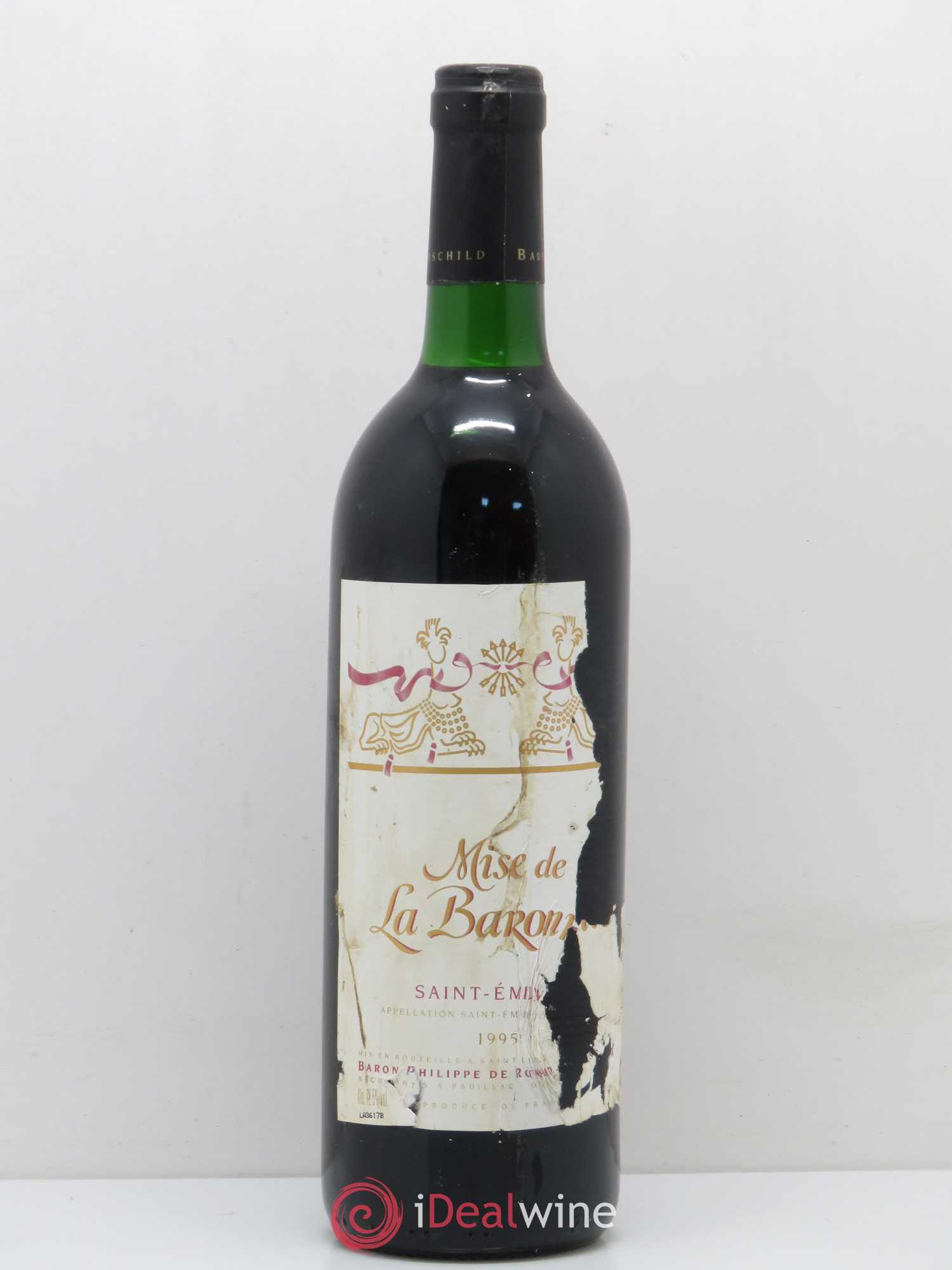 Saint-Émilion Baron Philippe de Rothschild Mise de La Baronnie 1995 - Posten von 1 Flasche - 0