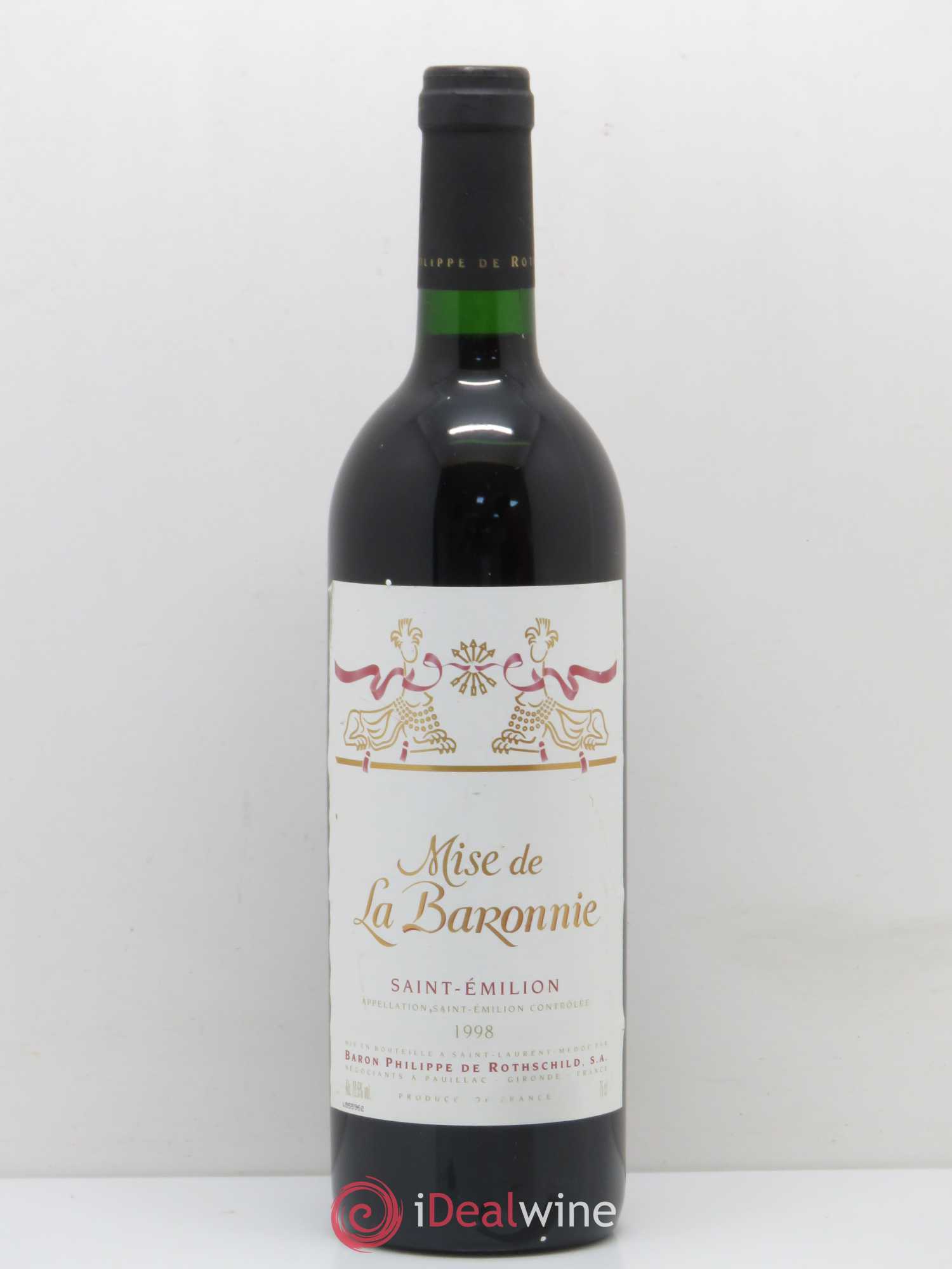 Saint-Émilion Baron Philippe de Rothschild Mise de La Baronnie 1998 - Posten von 1 Flasche - 0