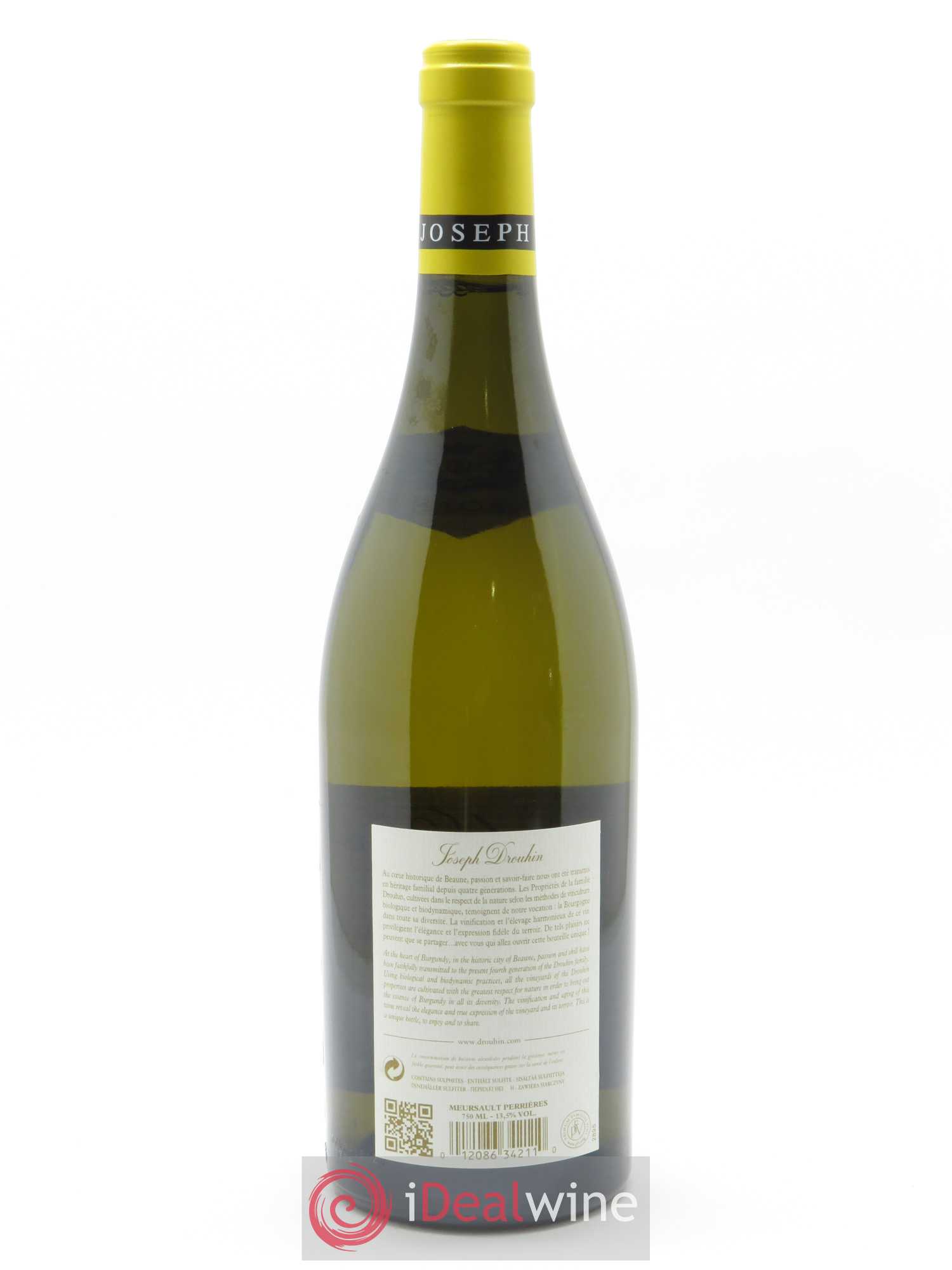 Meursault 1er Cru Perrières Joseph Drouhin 2018 - Lot de 1 bouteille - 1