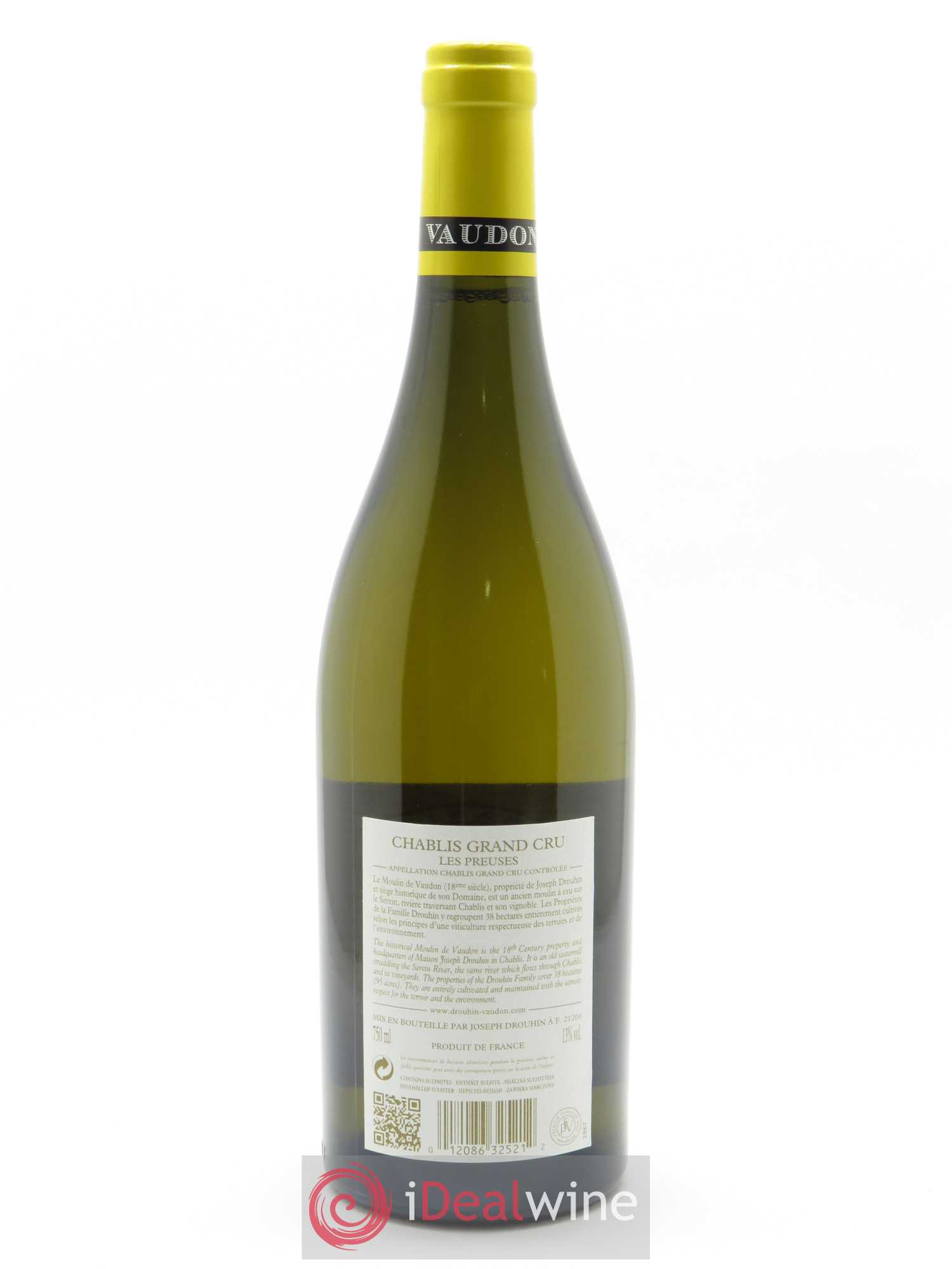 Chablis Grand Cru Les Preuses Joseph Drouhin 2018 - Lot de 1 bouteille - 1