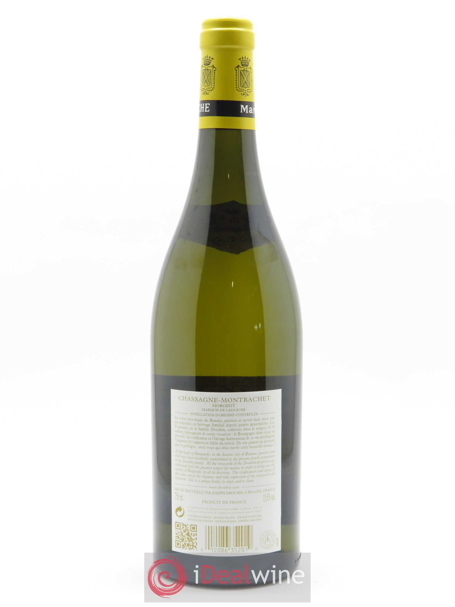 Chassagne-Montrachet 1er Cru Morgeot - Marquis de Laguiche Joseph Drouhin 2019 - Lot de 1 bouteille - 1