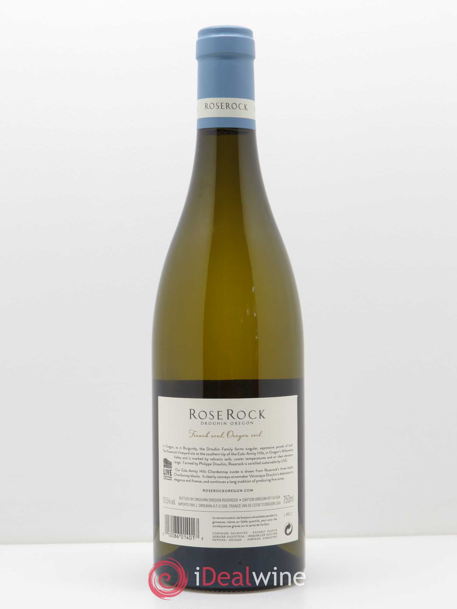 Willamette Valley Roserock Chardonnay Eola-Amity Hills Oregon Joseph Drouhin 2015 - Lot de 1 bouteille - 1