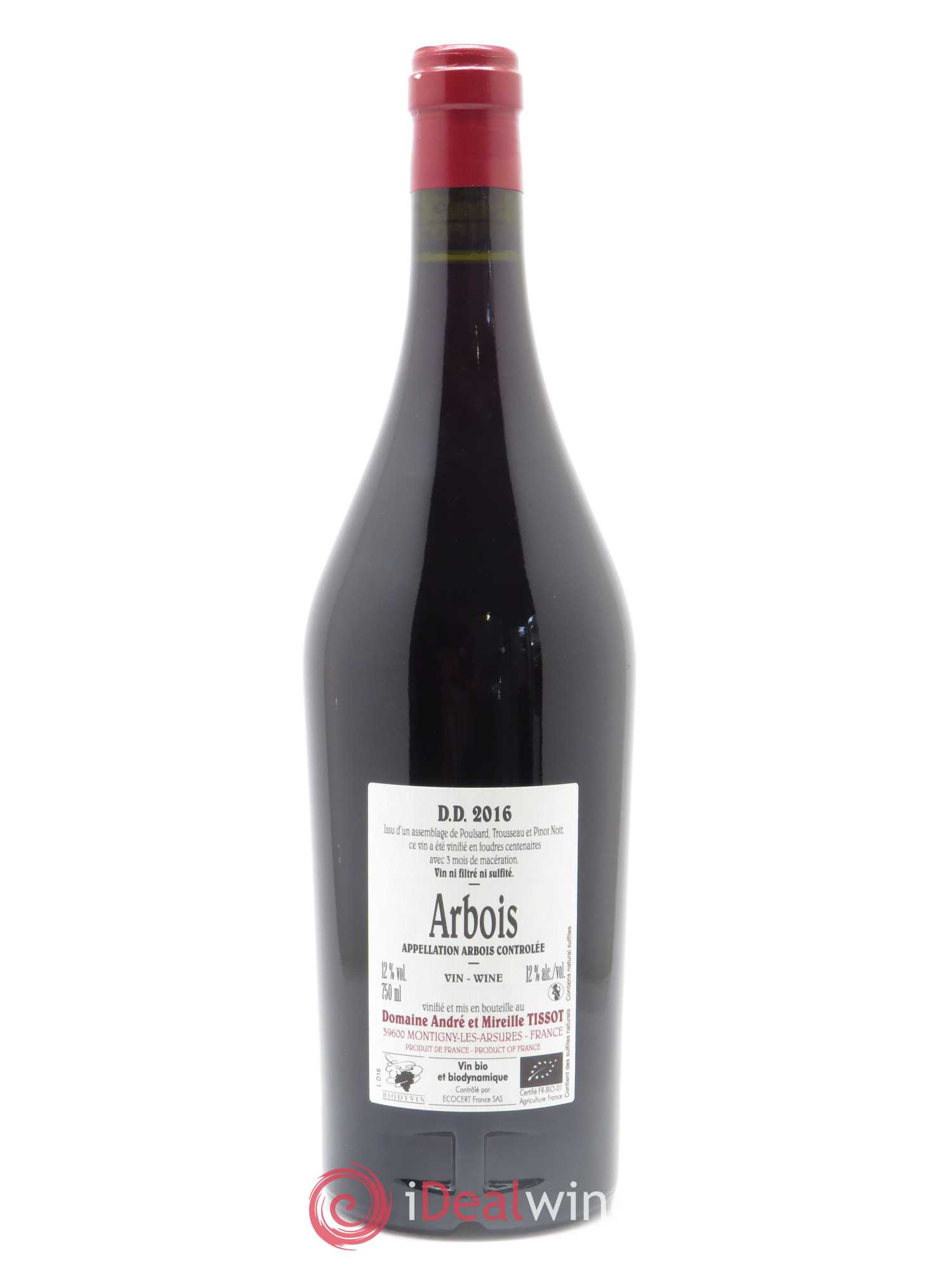 Arbois DD Bénédicte et Stéphane Tissot 2016 - Lot of 1 bottle - 1