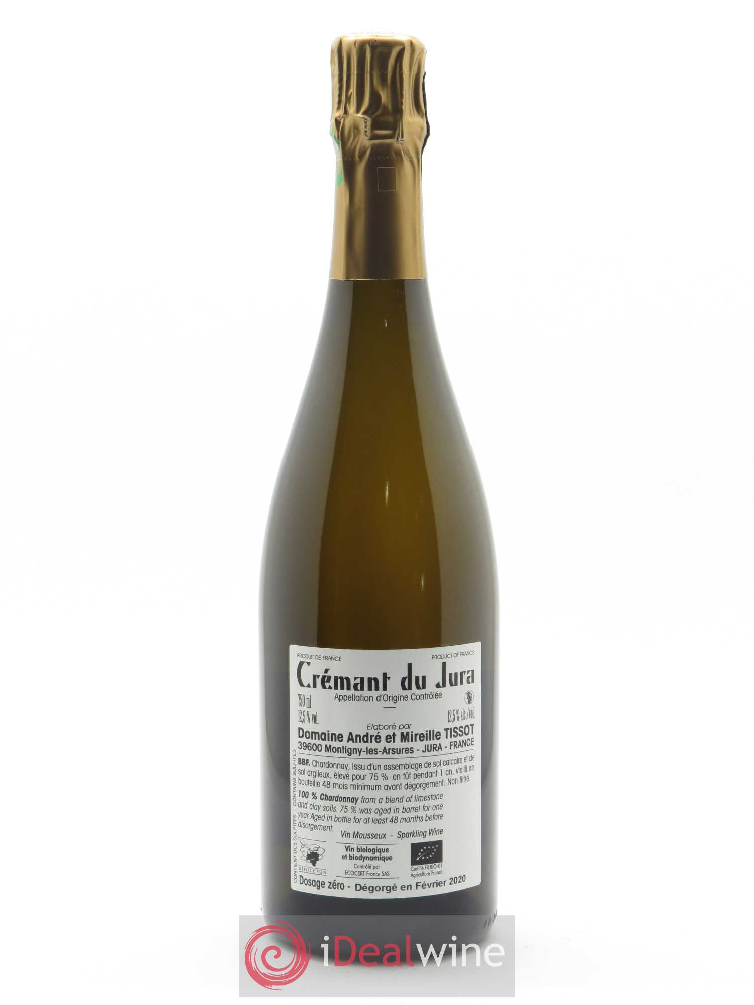 Crémant du Jura BBF Bénédicte et Stéphane Tissot - Posten von 1 Flasche - 1