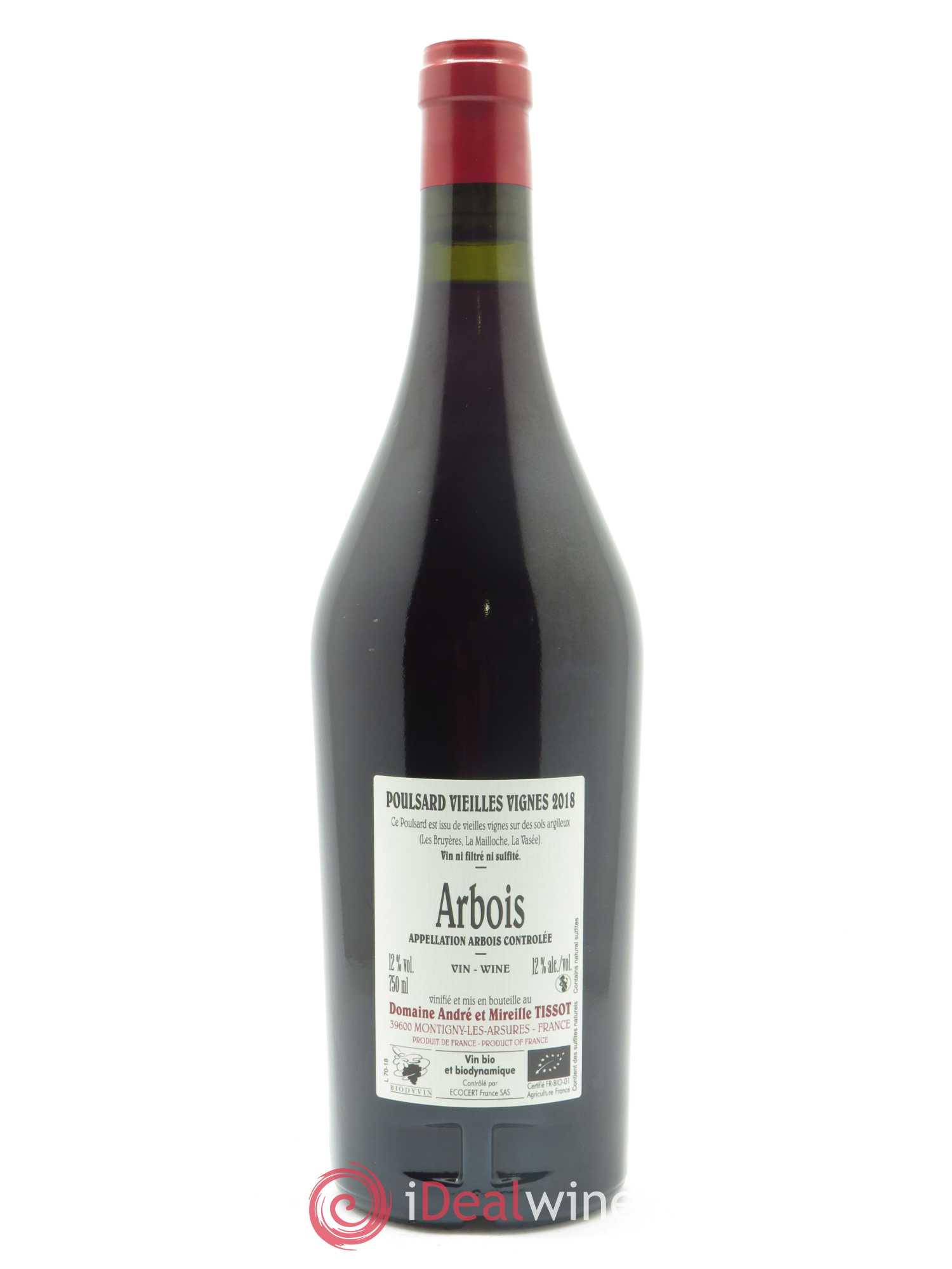 Arbois Poulsard Vieilles Vignes Bénédicte et Stéphane Tissot 2018 - Lot de 1 bouteille - 1