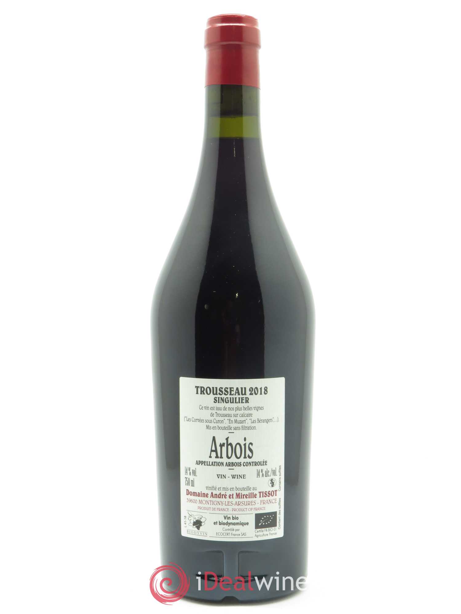 Arbois Trousseau Singulier Bénédicte et Stéphane Tissot 2018 - Lot of 1 bottle - 1