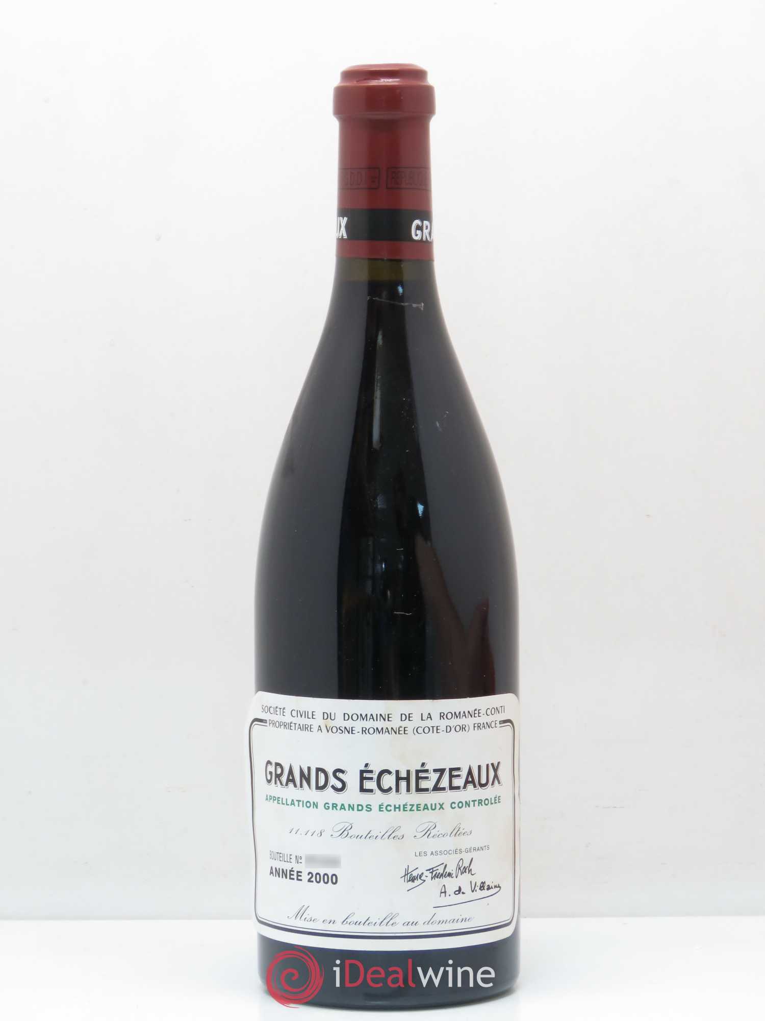 Grands-Echezeaux Grand Cru Domaine de la Romanée-Conti 2000 - Lot de 1 bouteille - 0