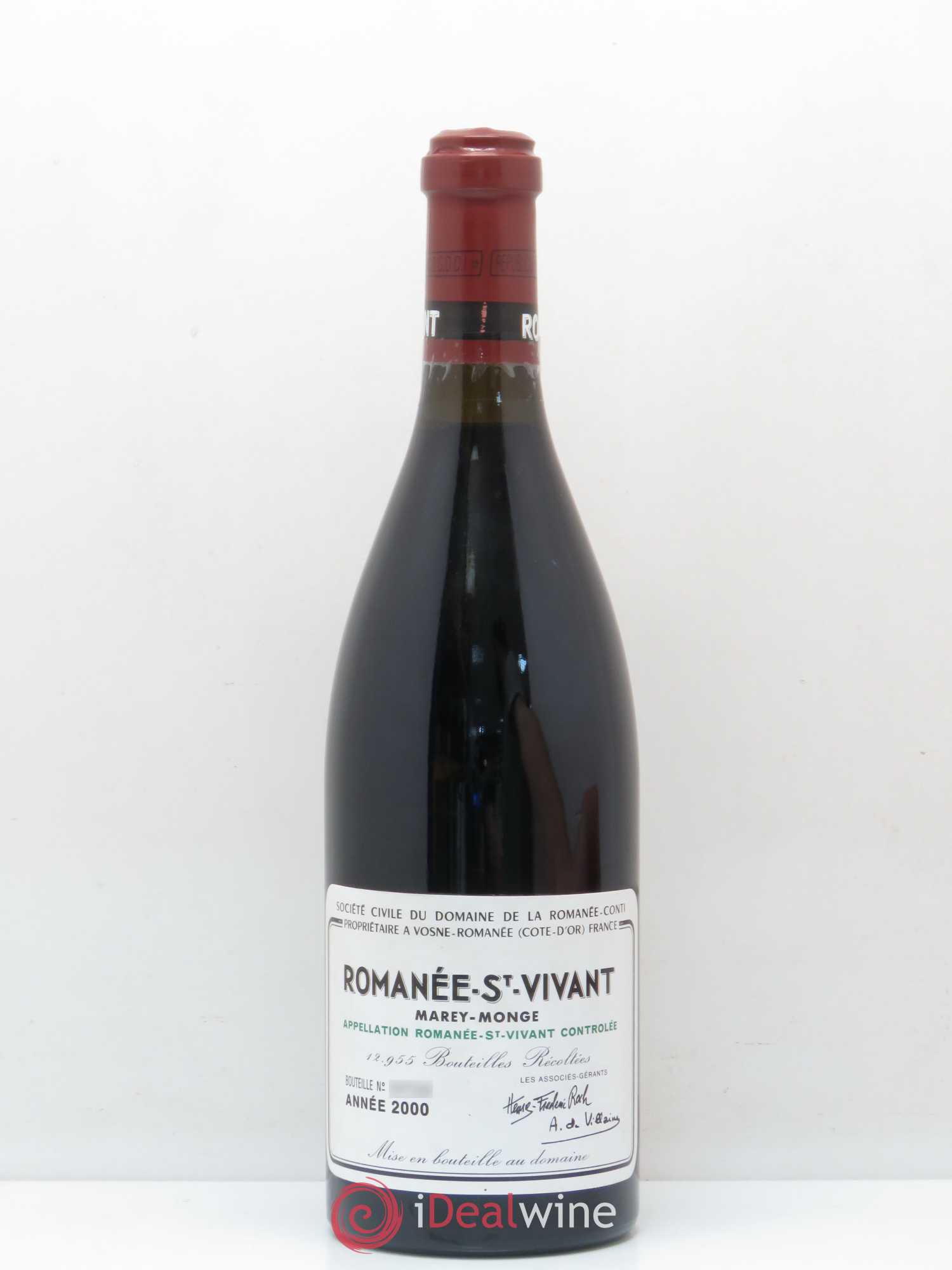 Romanée-Saint-Vivant Grand Cru Domaine de la Romanée-Conti 2000 - Lot de 1 bouteille - 0