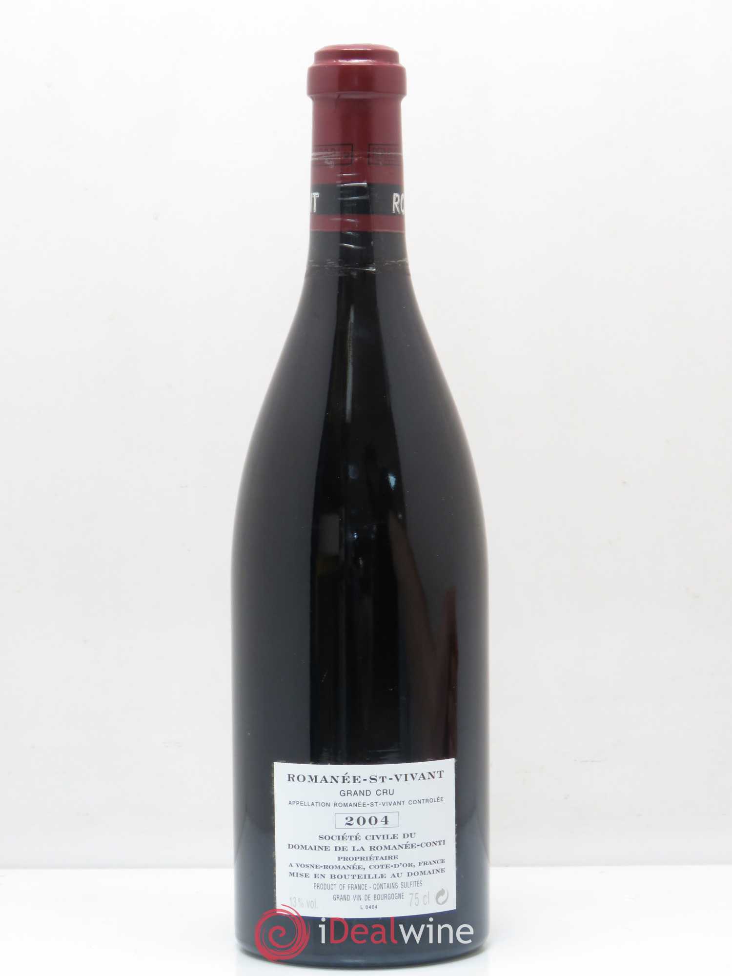 Romanée-Saint-Vivant Grand Cru Domaine de la Romanée-Conti 2004 - Lot de 1 bouteille - 1