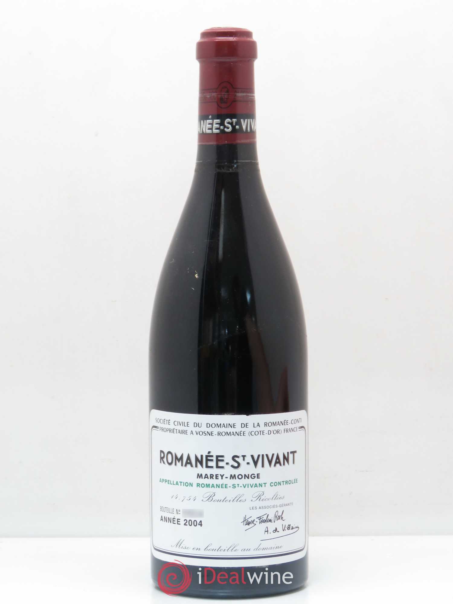 Romanée-Saint-Vivant Grand Cru Domaine de la Romanée-Conti 2004 - Lot de 1 bouteille - 0