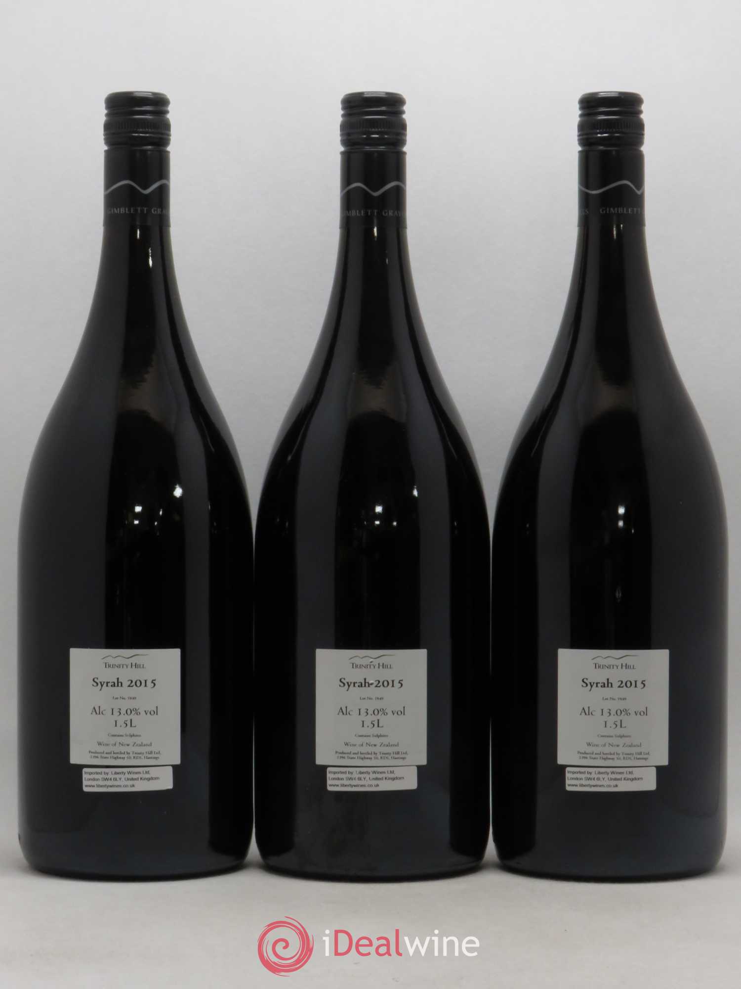 Nouvelle Zélande Syrah Gimblett Gravels Trinity Hill 2015 - Posten von 3 Magnum - 1