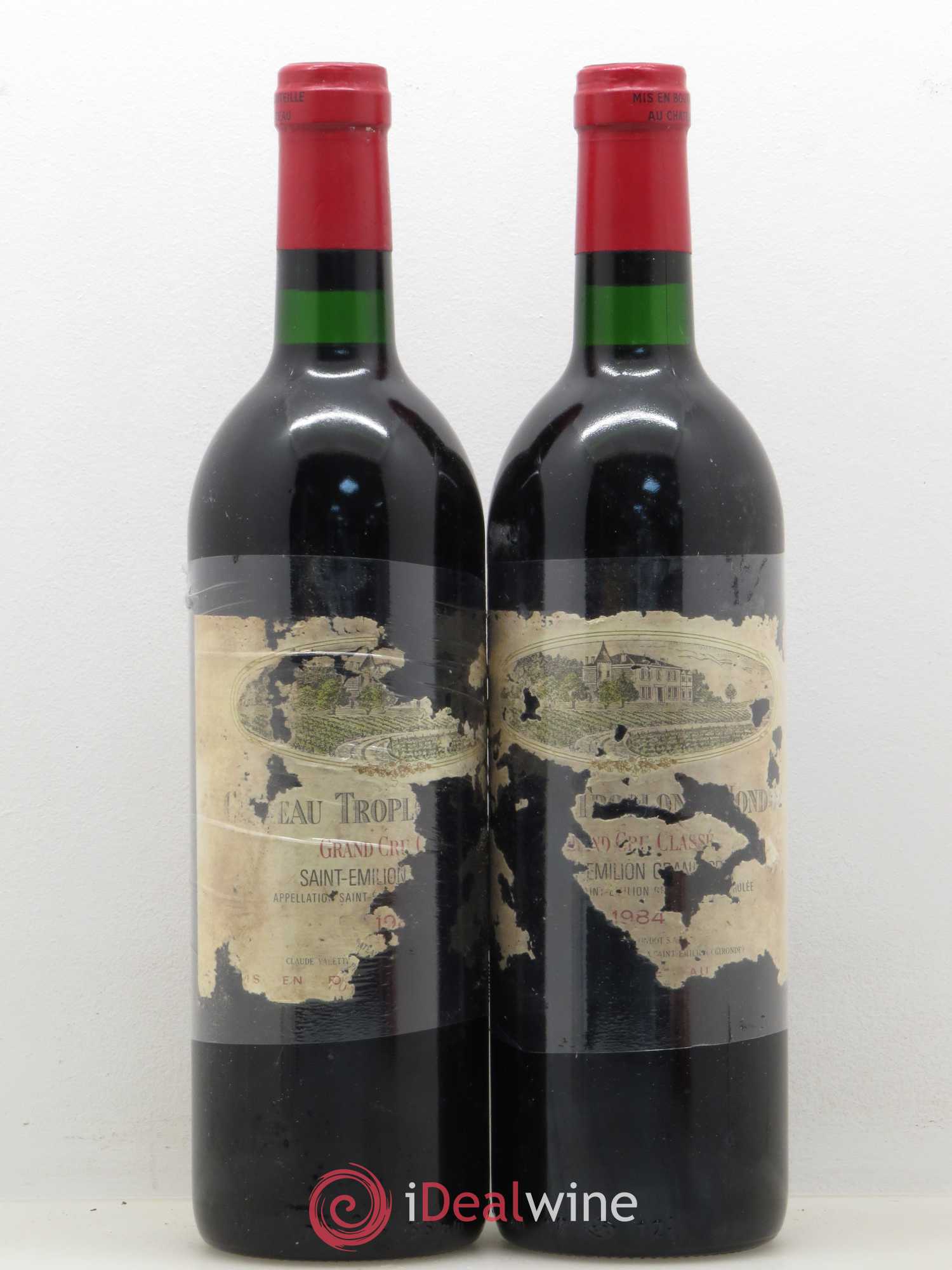 Château Troplong Mondot 1er Grand Cru Classé B 1984 - Lot de 2 bouteilles - 0