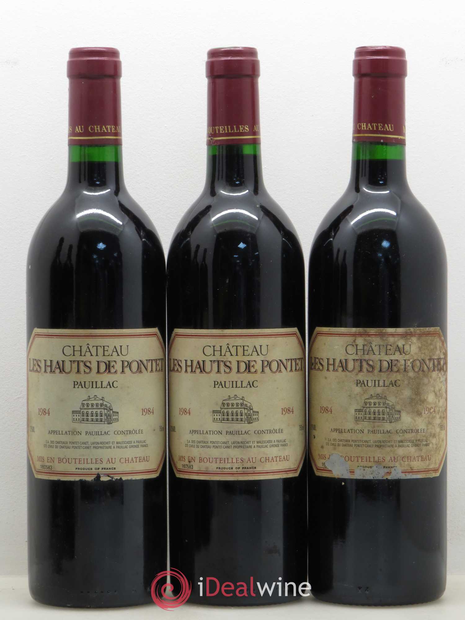 Les Hauts de Pontet-Canet Second Vin 1984 - Lot de 5 bouteilles - 1