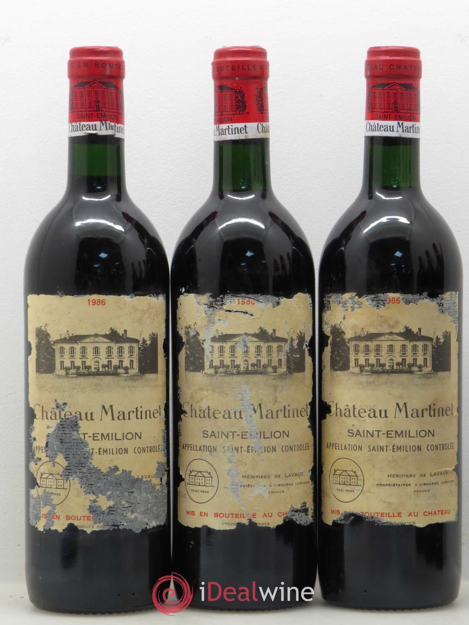 Château Martinet 1986 - Lot de 6 bouteilles - 1
