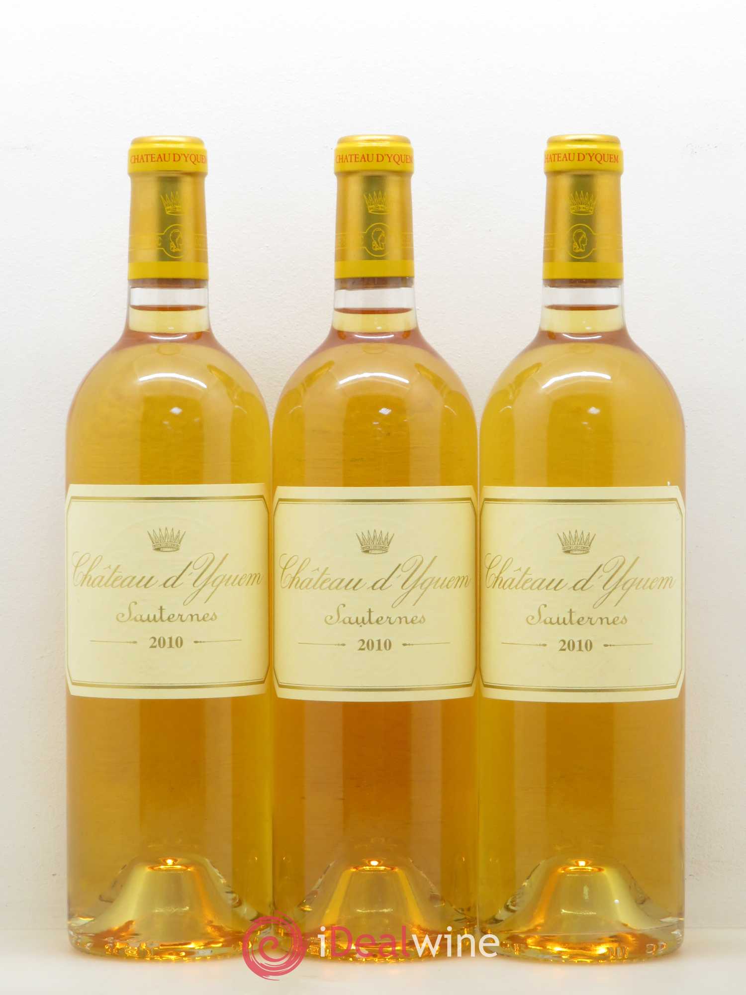 Château d' Yquem 1er Cru Classé Supérieur (senza prezzo di riserva) 2010 - Lotto di 3 bottiglie - 0