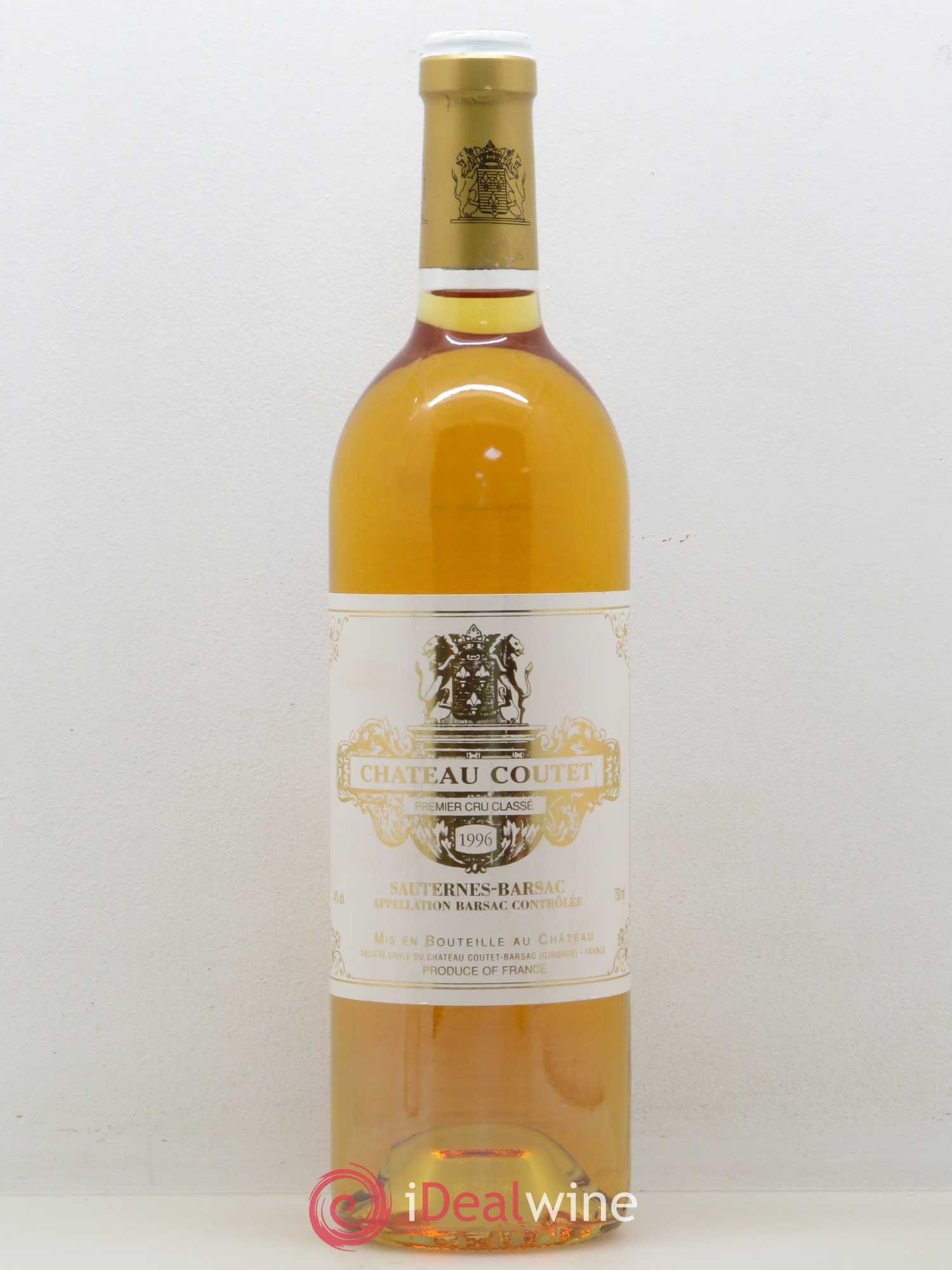 Château Coutet 1er Grand Cru Classé 1996 - Lotto di 1 bottiglia - 0