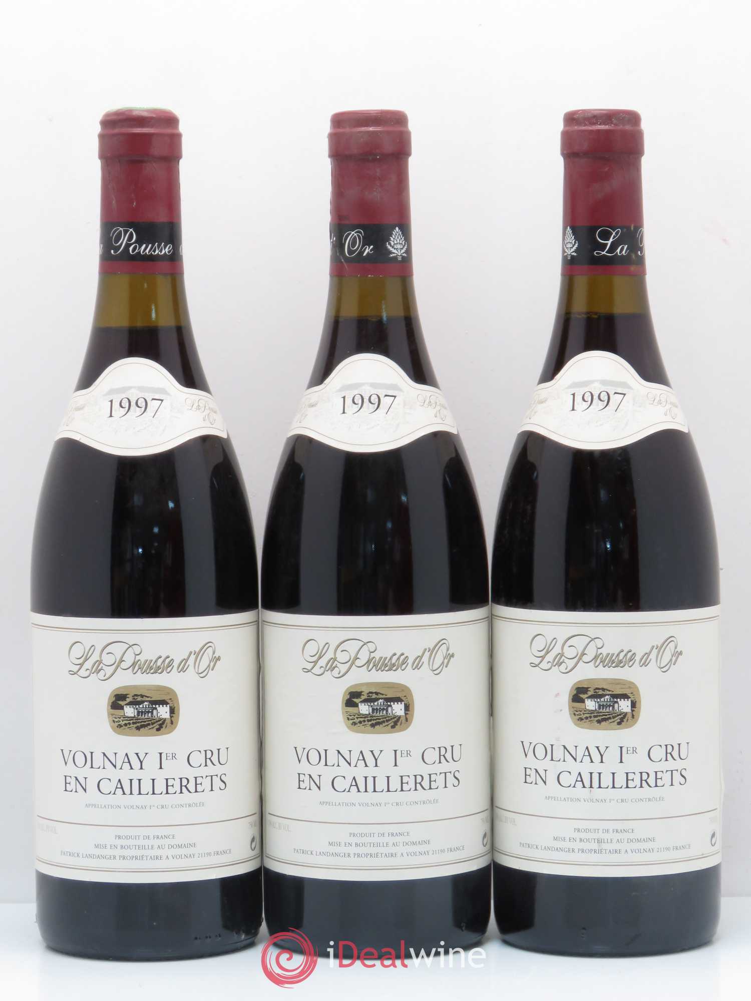 Volnay 1er Cru Les Caillerets La Pousse d'Or (Domaine de) 1997 - Lot de 3 bouteilles - 0