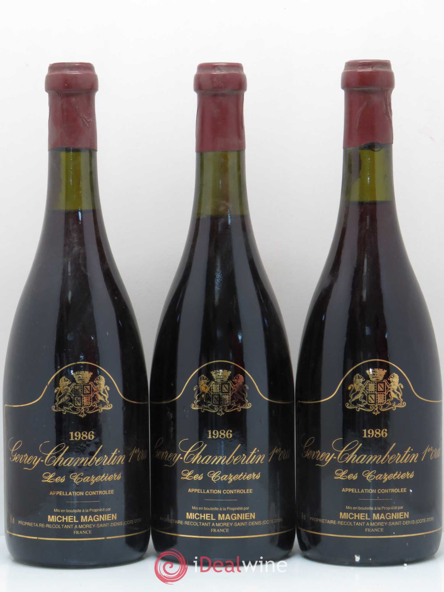 Gevrey-Chambertin 1er Cru Les Cazetiers Michel Magnien 1986 - Lot of 6 bottles - 1