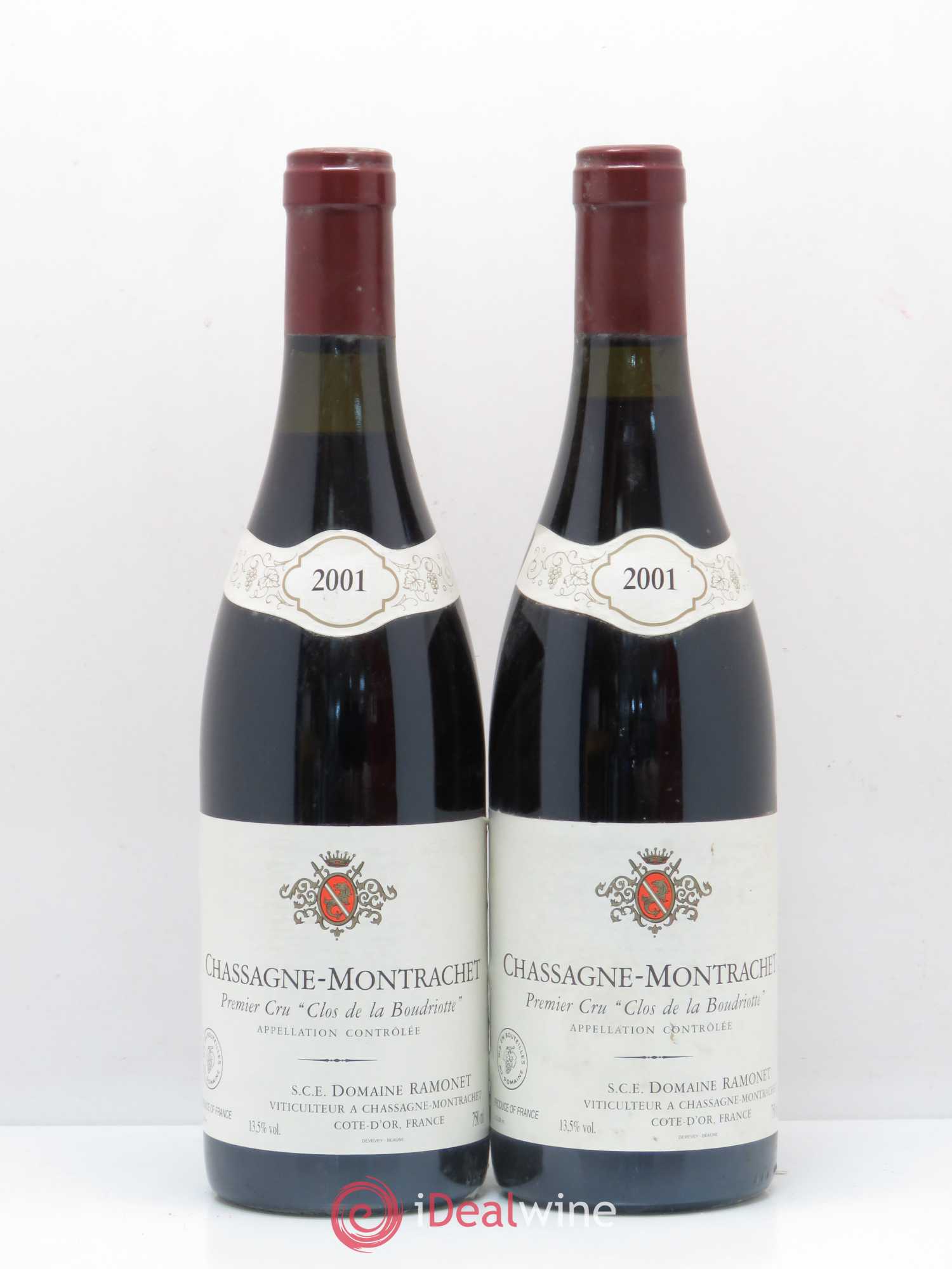 Chassagne-Montrachet 1er Cru Clos de la Boudriotte Ramonet (Domaine) 2001 - Lot of 5 bottles - 2