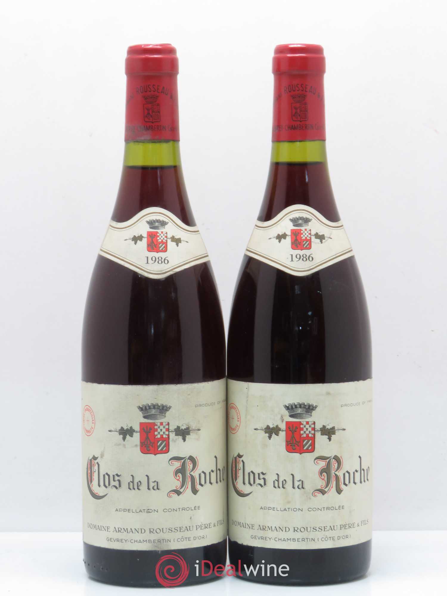 Clos de la Roche Grand Cru Armand Rousseau (Domaine) 1986 - Lot de 2 bouteilles - 0