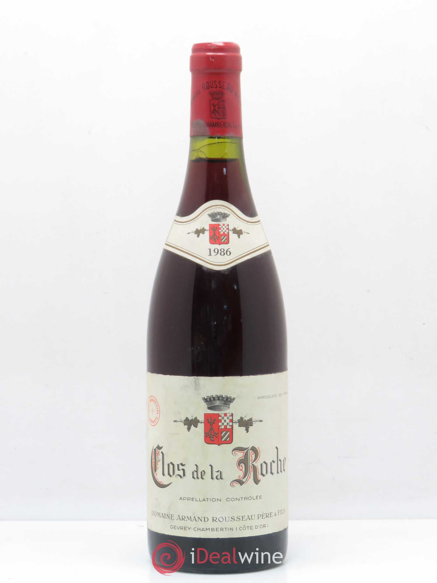 Clos de la Roche Grand Cru Armand Rousseau (Domaine) 1986 - Lot de 1 bouteille - 0
