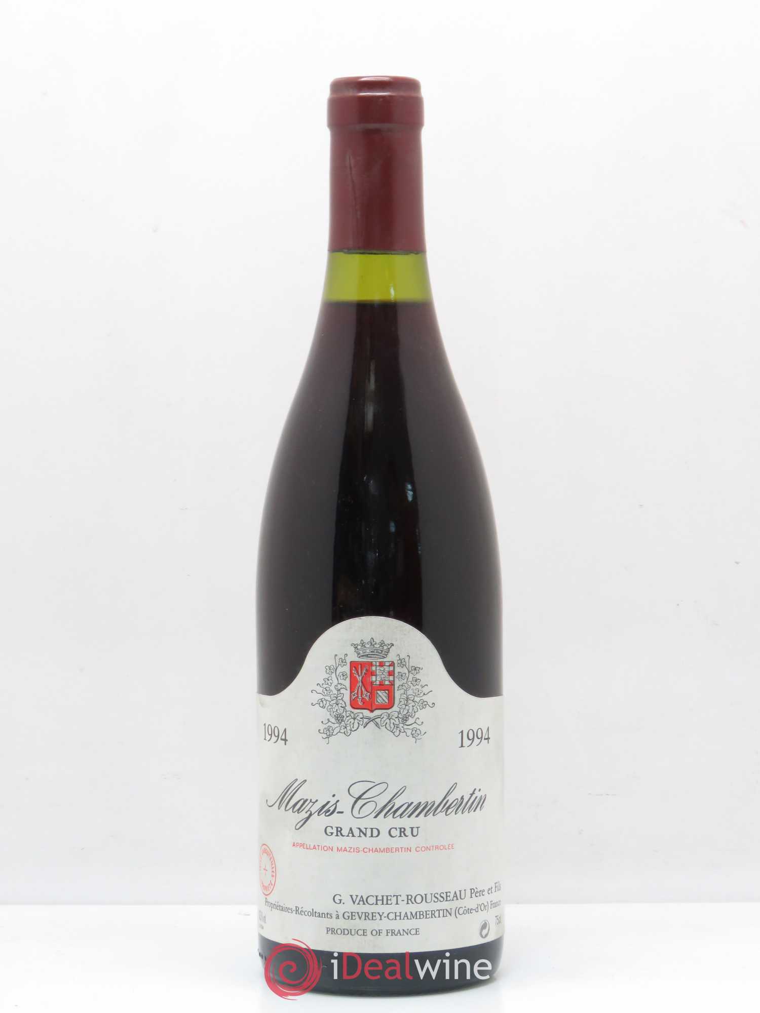 Mazis-Chambertin Grand Cru Vachet Rousseau 1994 - Lot de 1 bouteille - 0
