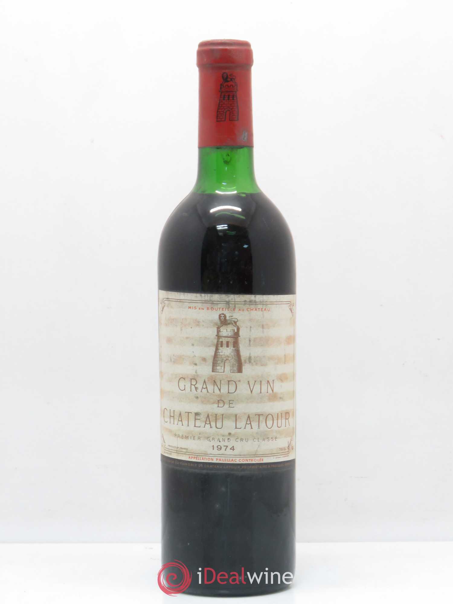 Château Latour 1er Grand Cru Classé 1974 - Lot de 1 bouteille - 0