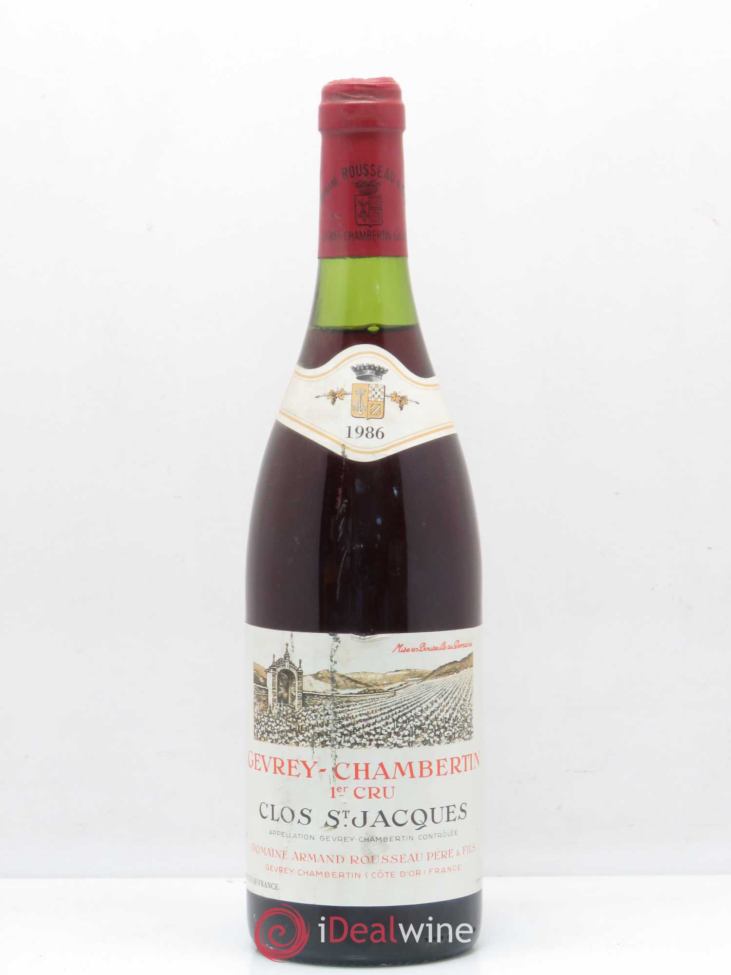 Gevrey-Chambertin 1er Cru Clos Saint-Jacques Armand Rousseau (Domaine) 1986 - Lot de 1 bouteille - 0