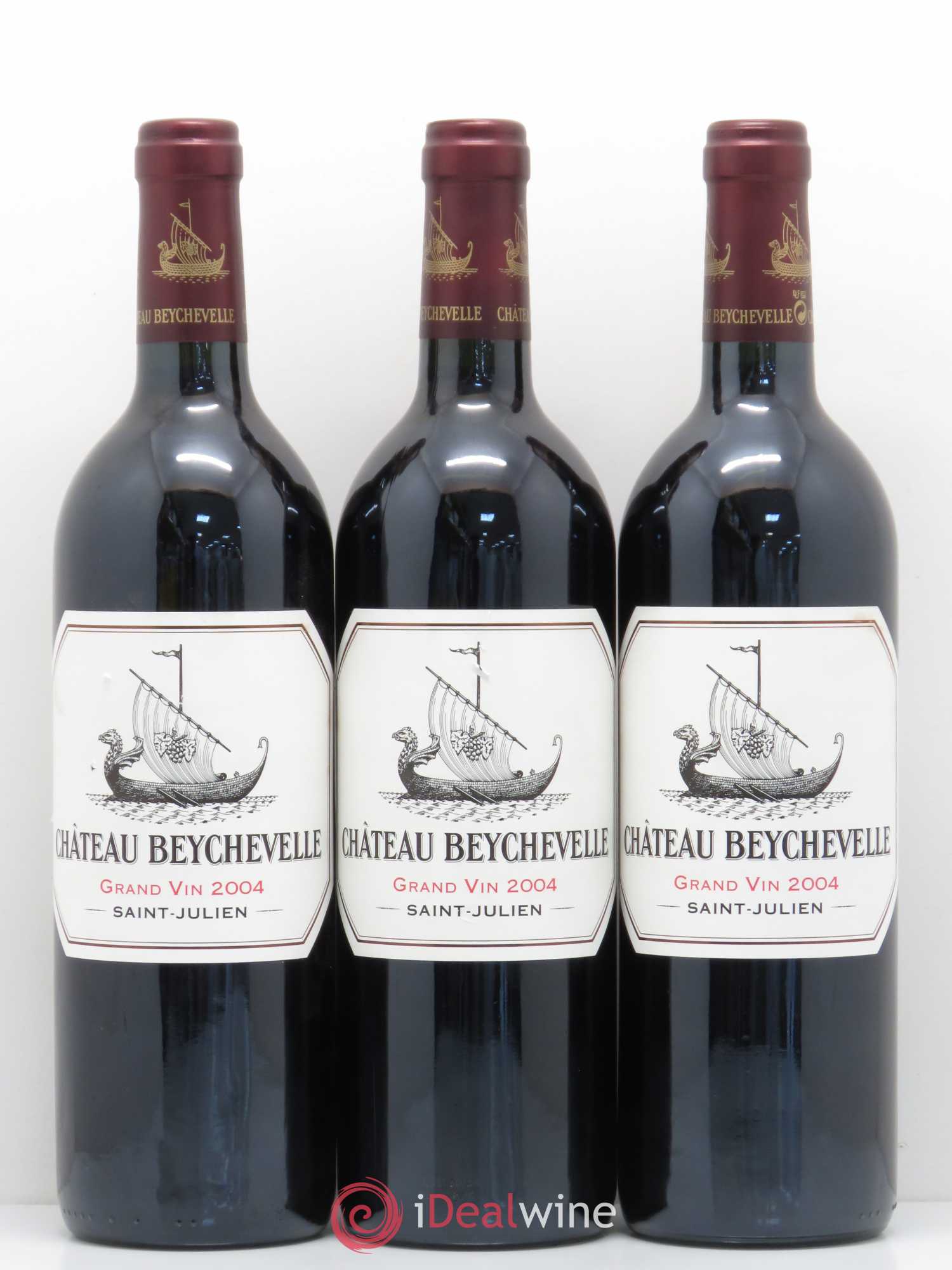 Château Beychevelle 4ème Grand Cru Classé 2004 - Lot de 3 bouteilles - 0