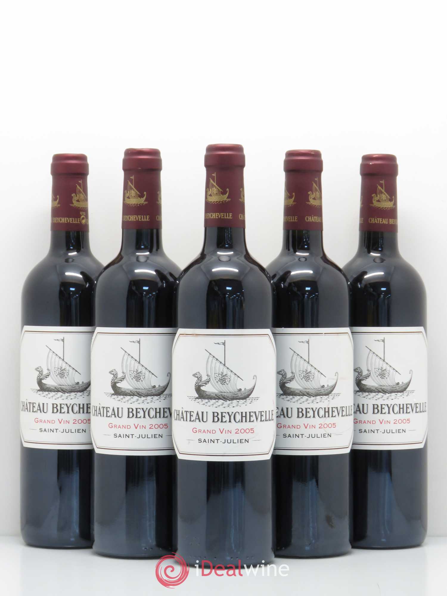 Château Beychevelle 4ème Grand Cru Classé 2005 - Lot de 5 bouteilles - 0