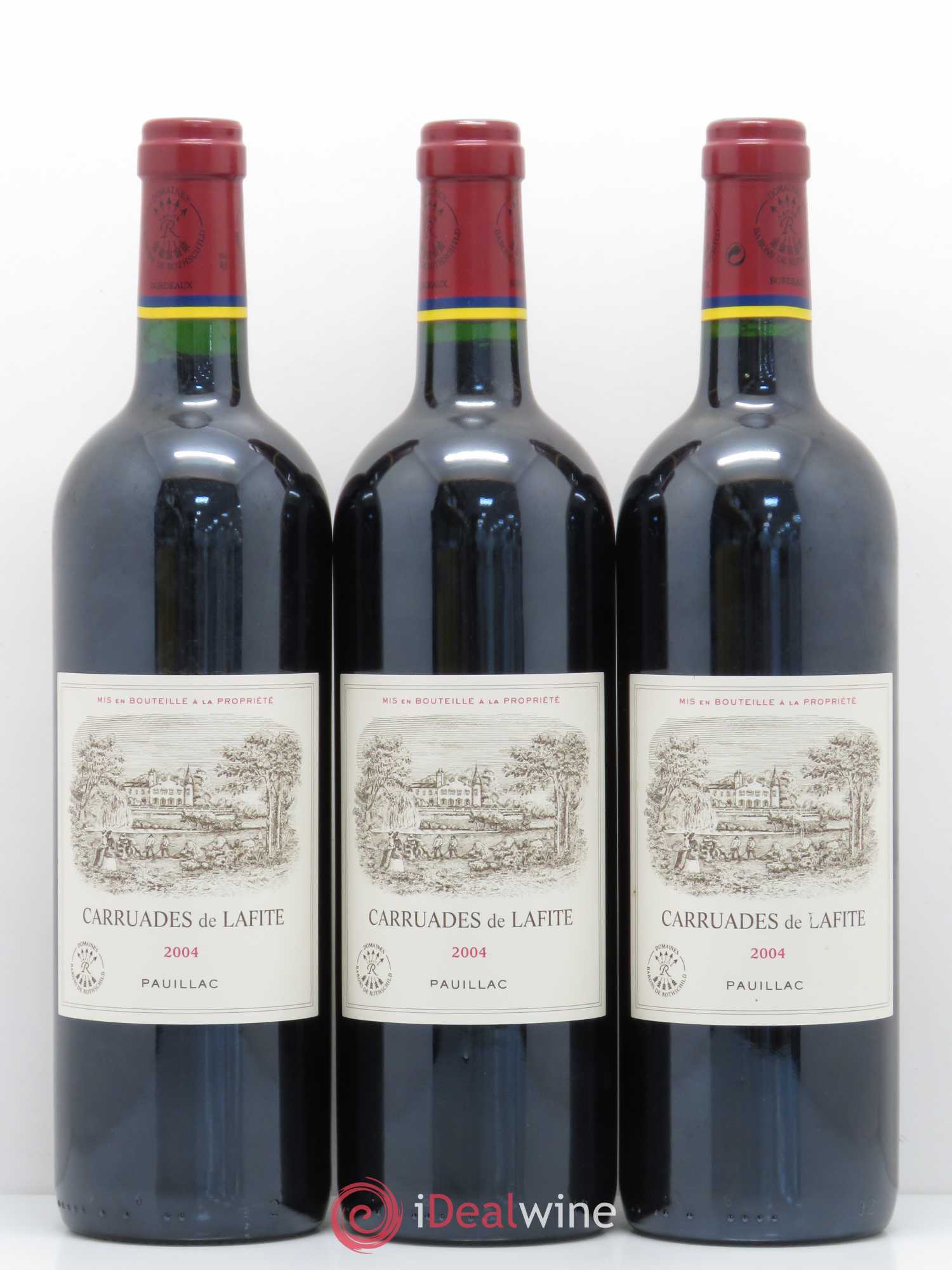 Carruades de Lafite Rothschild Second Vin 2004 - Lot de 3 bouteilles - 0