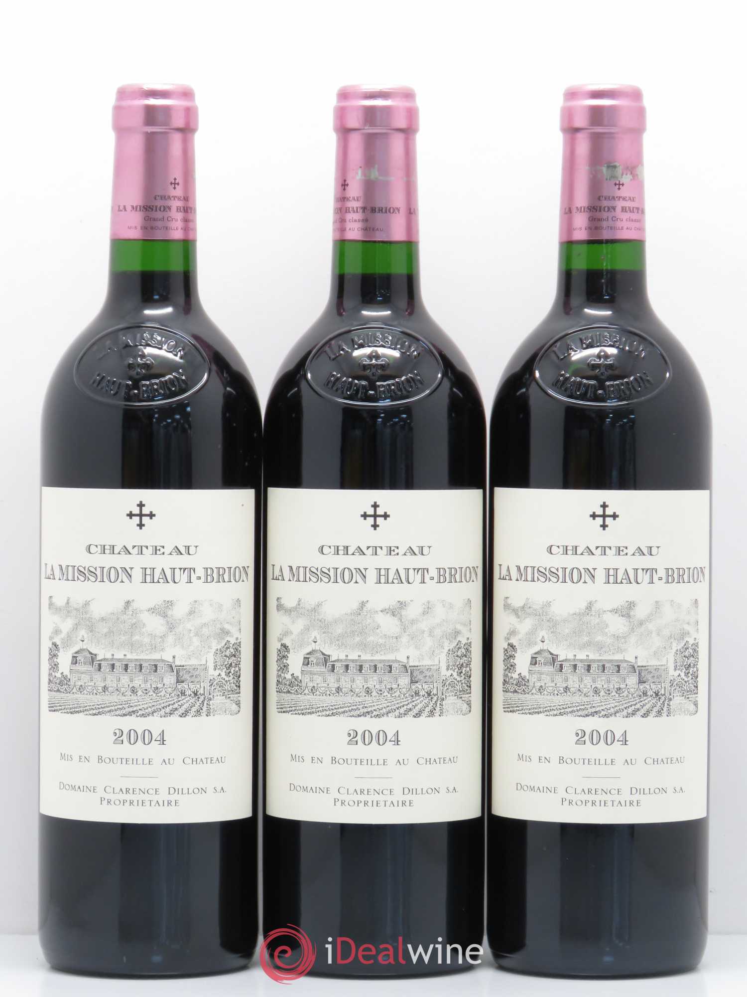 Château la Mission Haut-Brion Cru Classé de Graves 2004 - Lot de 3 bouteilles - 0