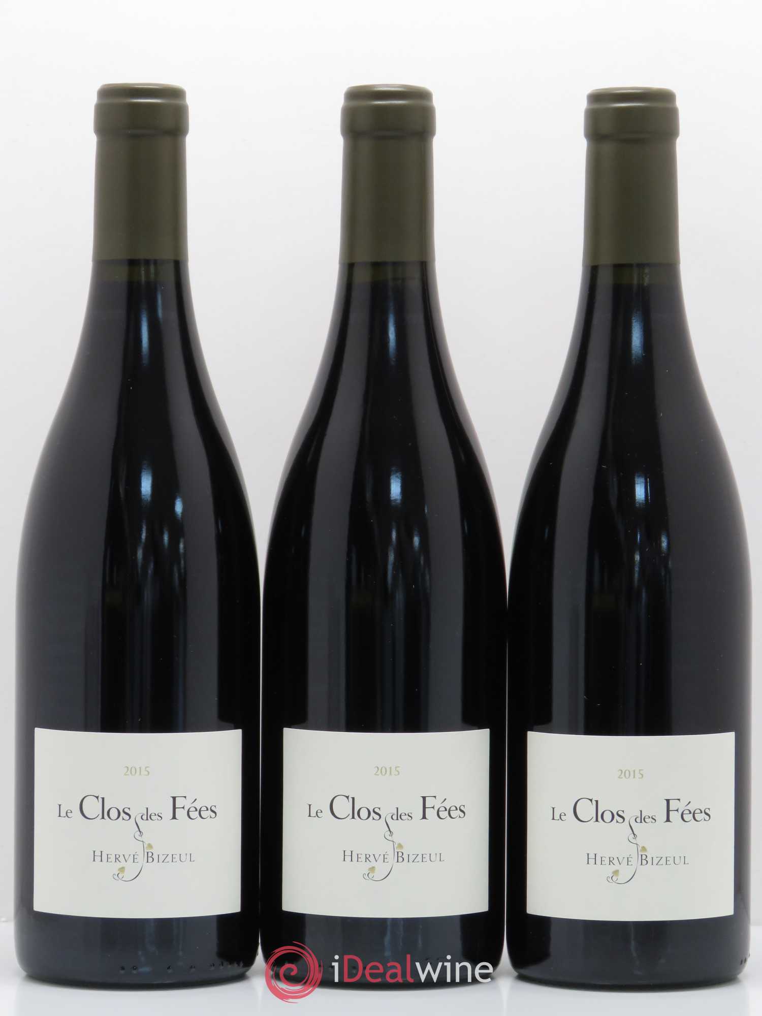 Côtes du Roussillon Villages Clos des Fées Hervé Bizeul 2015 - Lot de 3 bouteilles - 0