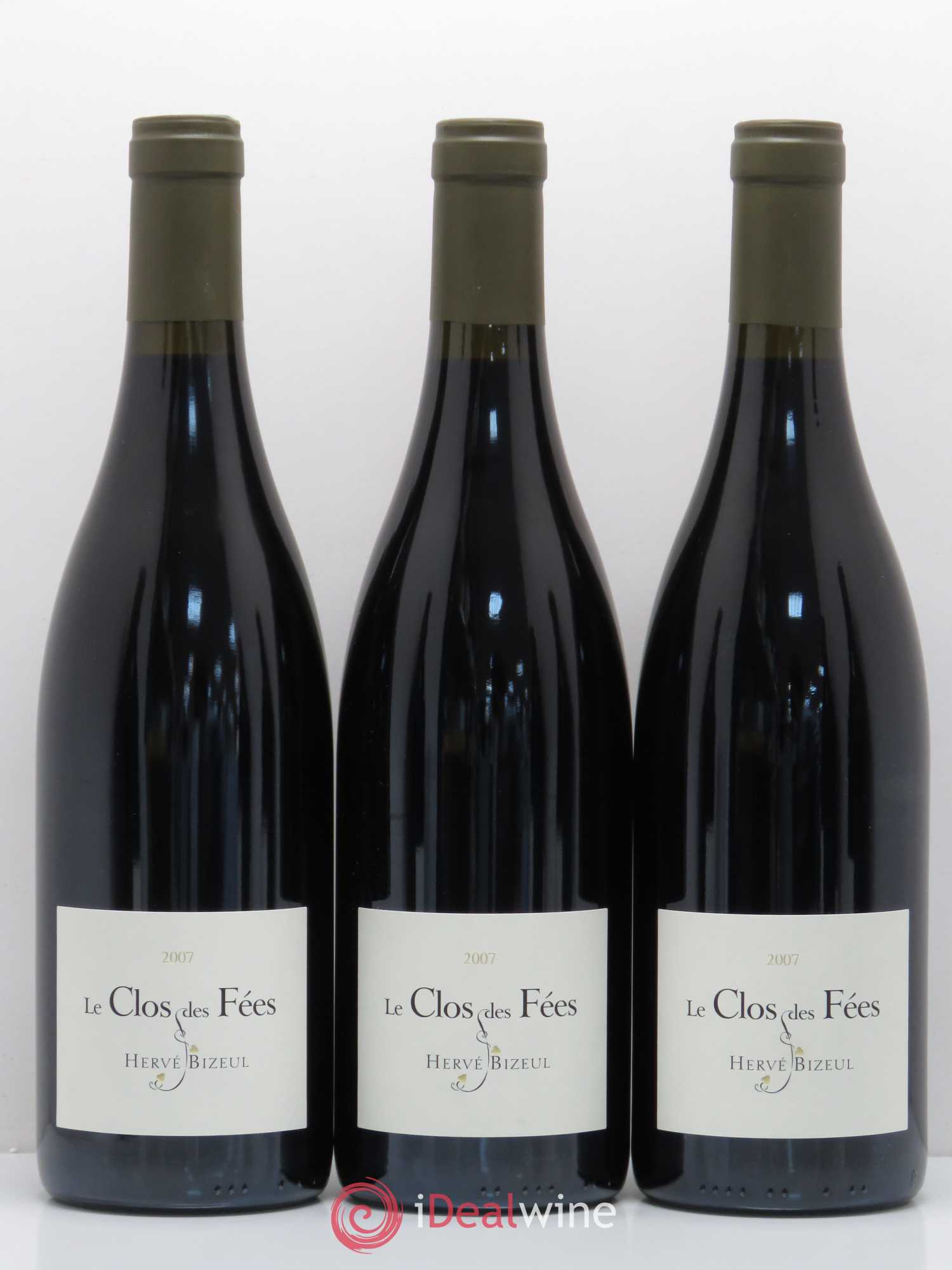 Côtes du Roussillon Villages Clos des Fées Hervé Bizeul 2007 - Posten von 6 Flaschen - 2