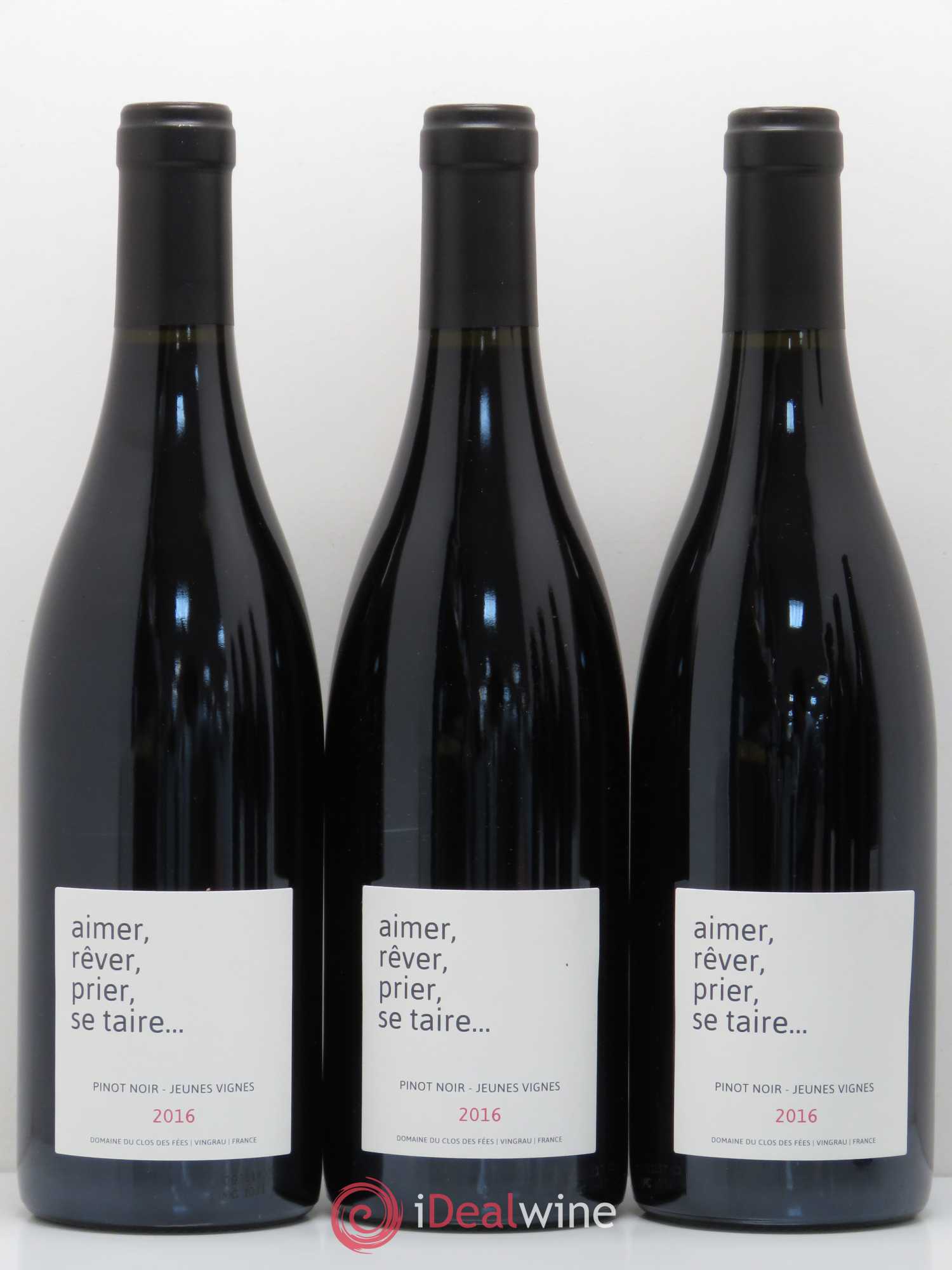 Côtes Catalanes (VDP des Côtes Catalanes) Clos des Fées Aimer Rever Prier Se Taire Hervé Bizeul 2016 - Lot de 6 bouteilles - 1