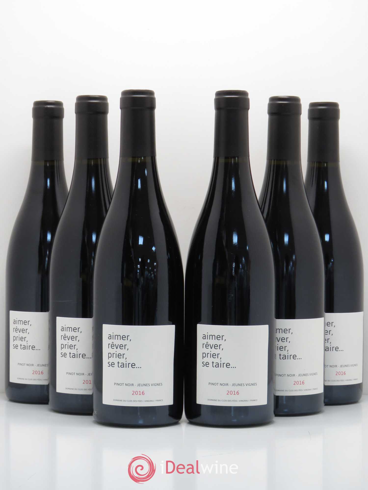 Côtes Catalanes (VDP des Côtes Catalanes) Clos des Fées Aimer Rever Prier Se Taire Hervé Bizeul 2016 - Lot de 6 bouteilles - 0