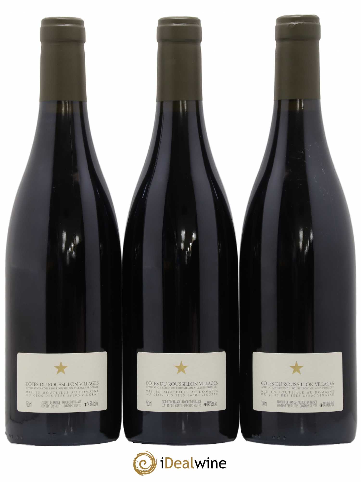 Côtes du Roussillon Villages Clos des Fées Hervé Bizeul 2014 - Lot de 3 bouteilles - 1