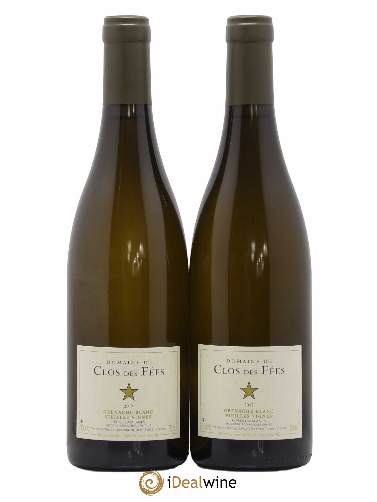 Côtes Catalanes Clos des Fées Vieilles vignes Hervé Bizeul 2017 - Lot de 2 bouteilles - 0