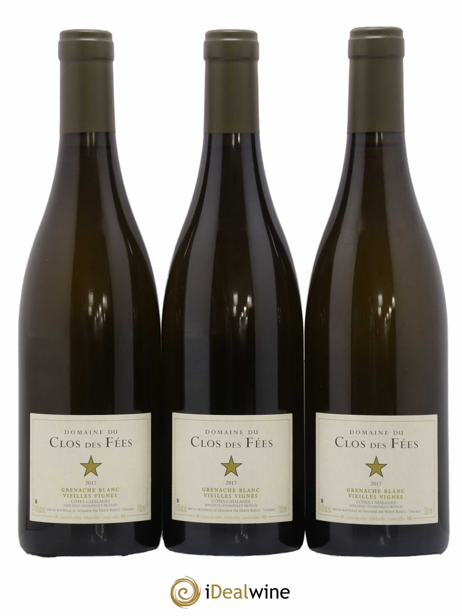 Côtes Catalanes Clos des Fées Vieilles vignes Hervé Bizeul 2017 - Lot de 3 bouteilles - 0