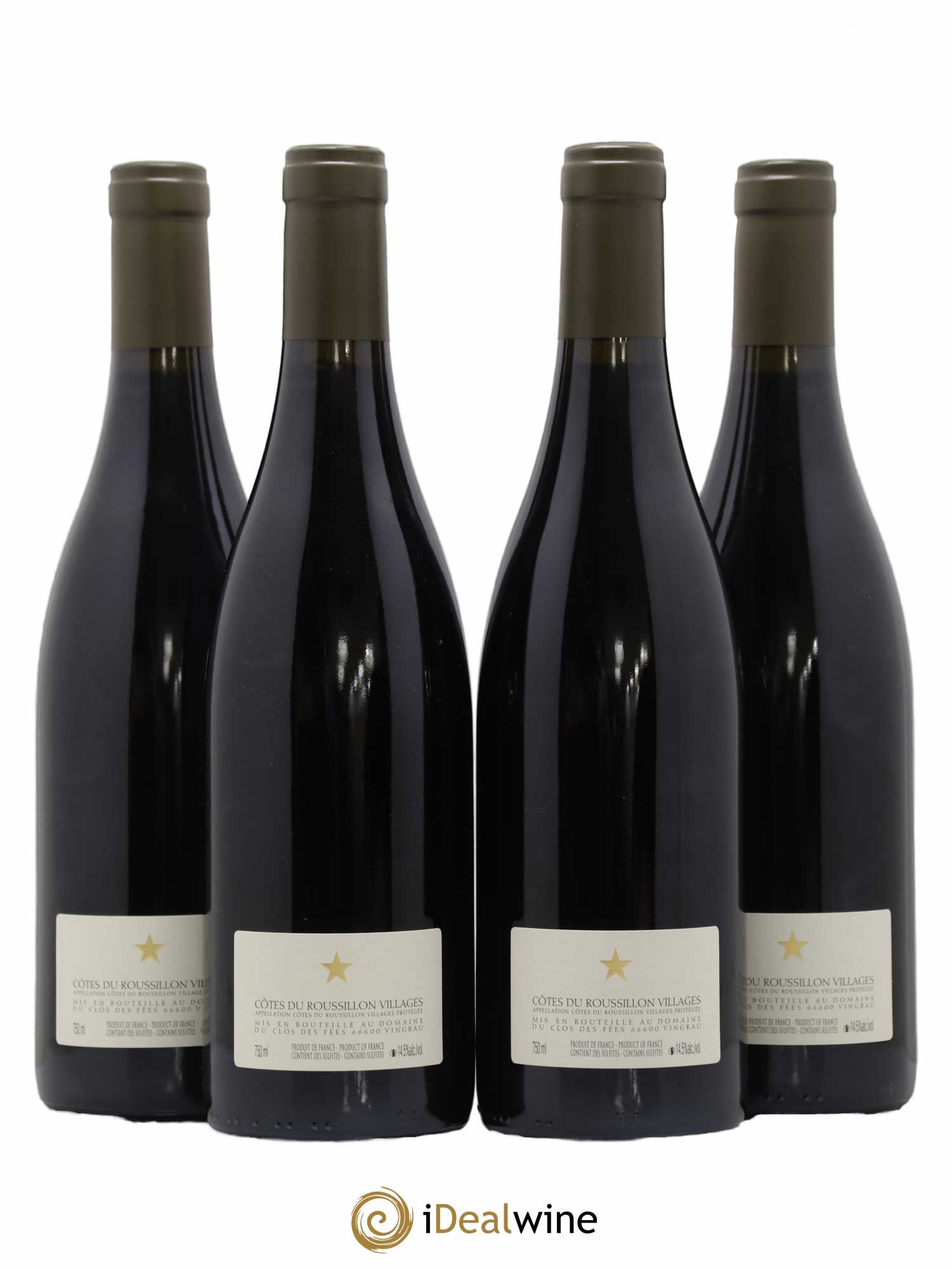 Côtes du Roussillon Villages Clos des Fées Hervé Bizeul 2014 - Lot de 4 bouteilles - 1