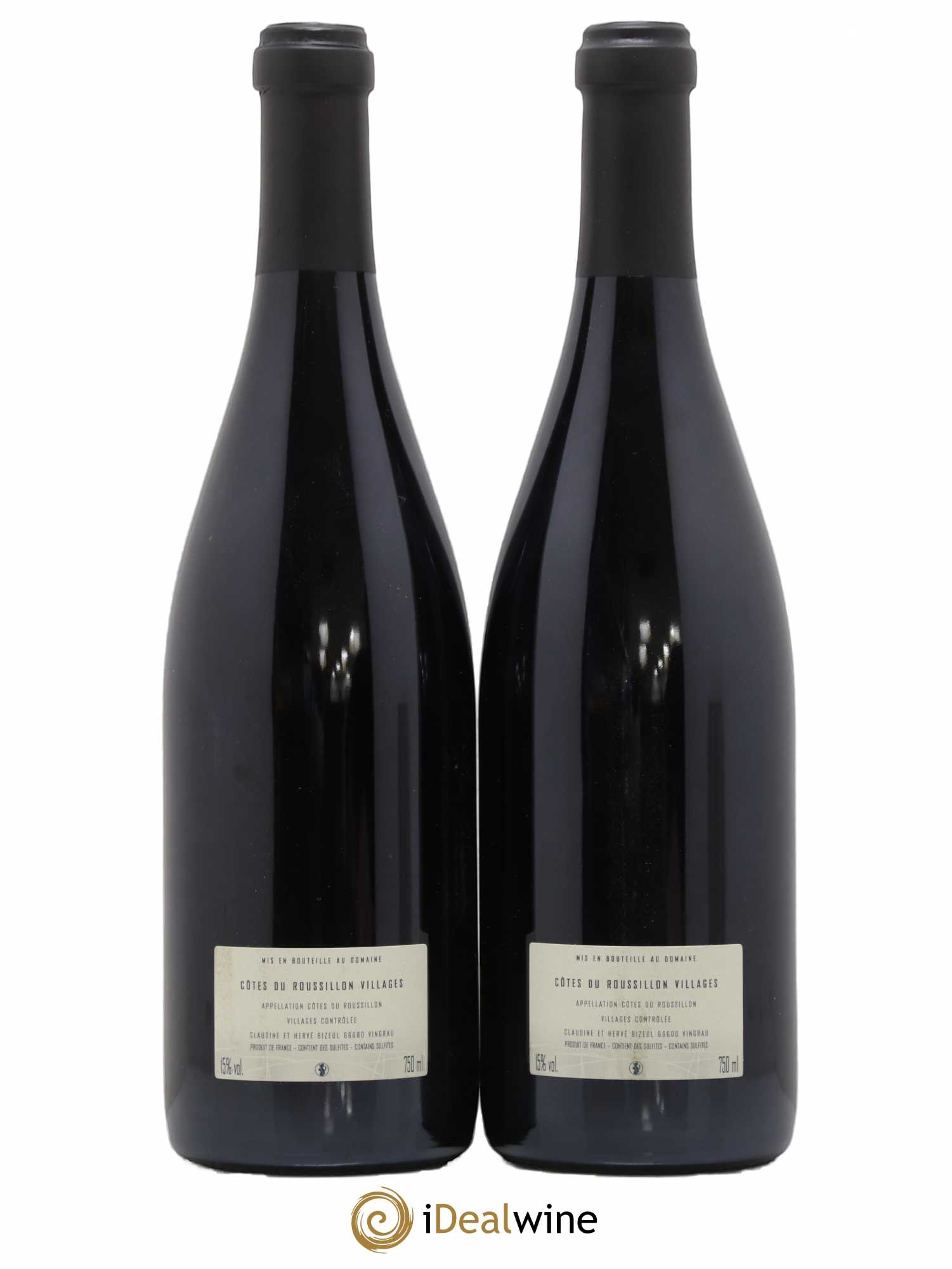 Côtes du Roussillon Villages Clos des Fées La Petite Sibérie Hervé Bizeul 2015 - Lot de 2 bouteilles - 1
