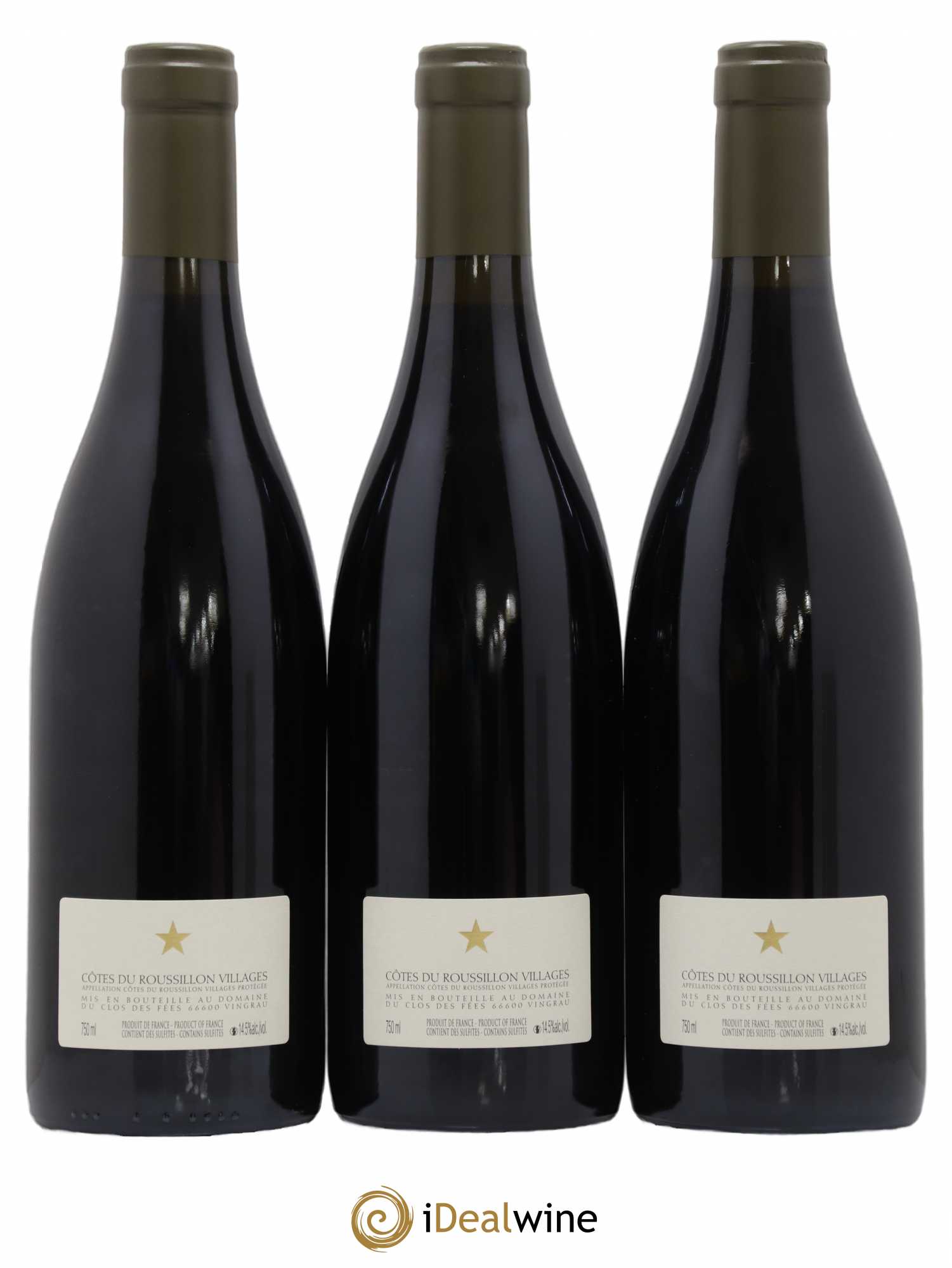 Côtes du Roussillon Villages Clos des Fées Hervé Bizeul 2014 - Lot de 3 bouteilles - 1